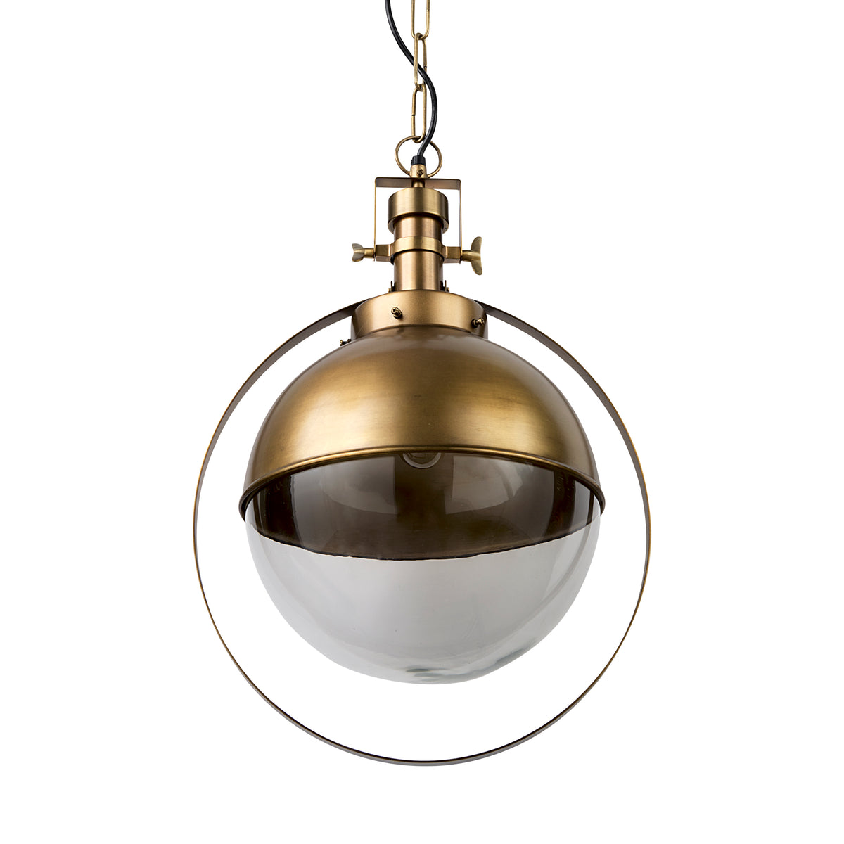 Leighton I 15x20 Toned Metal Spherical Pendant Light-Pendant Lighting-DECOROLALA