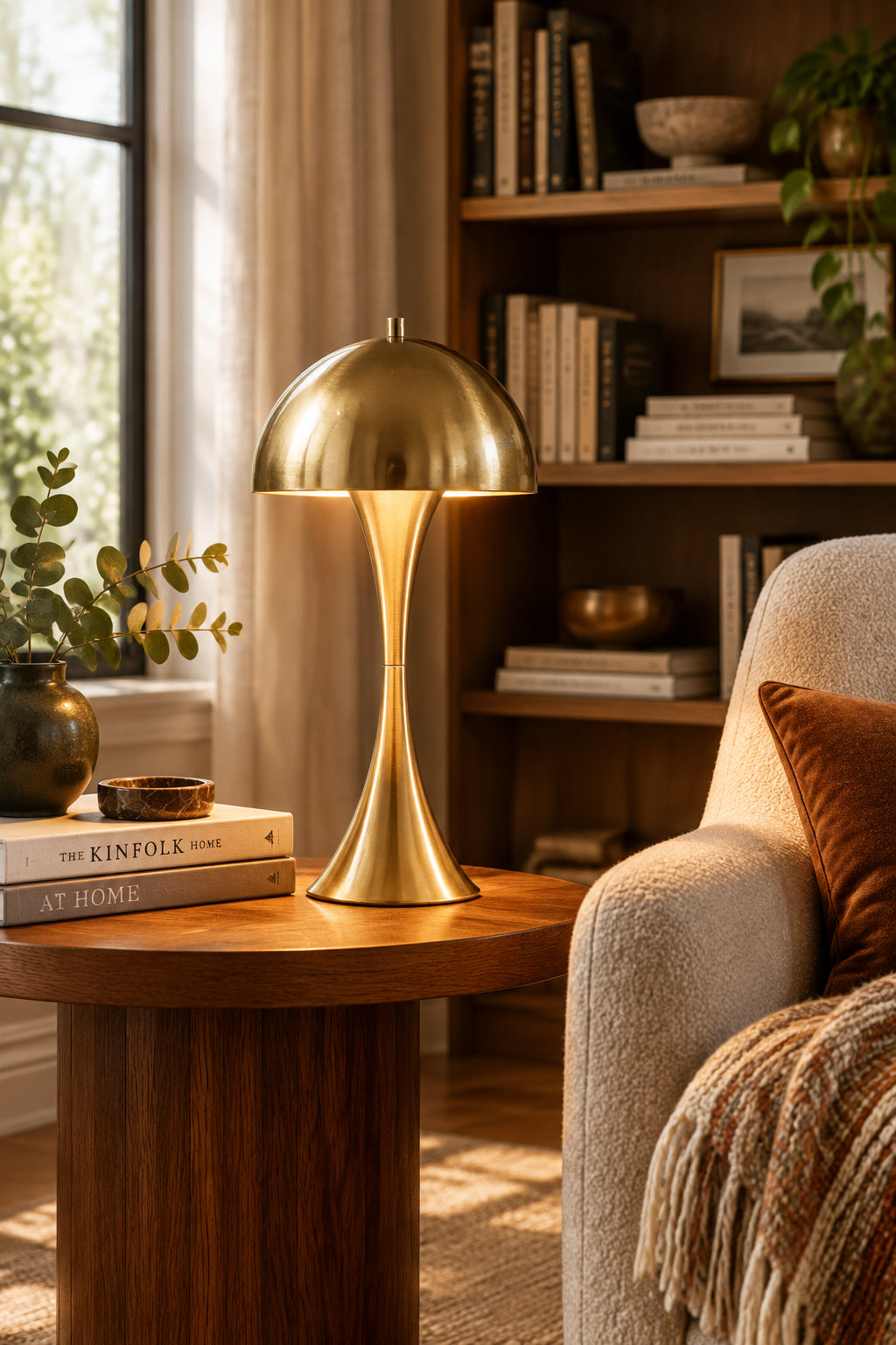 Lennon Table Lamp - Antique Brass 19.5"-Lighting-DECOROLALA