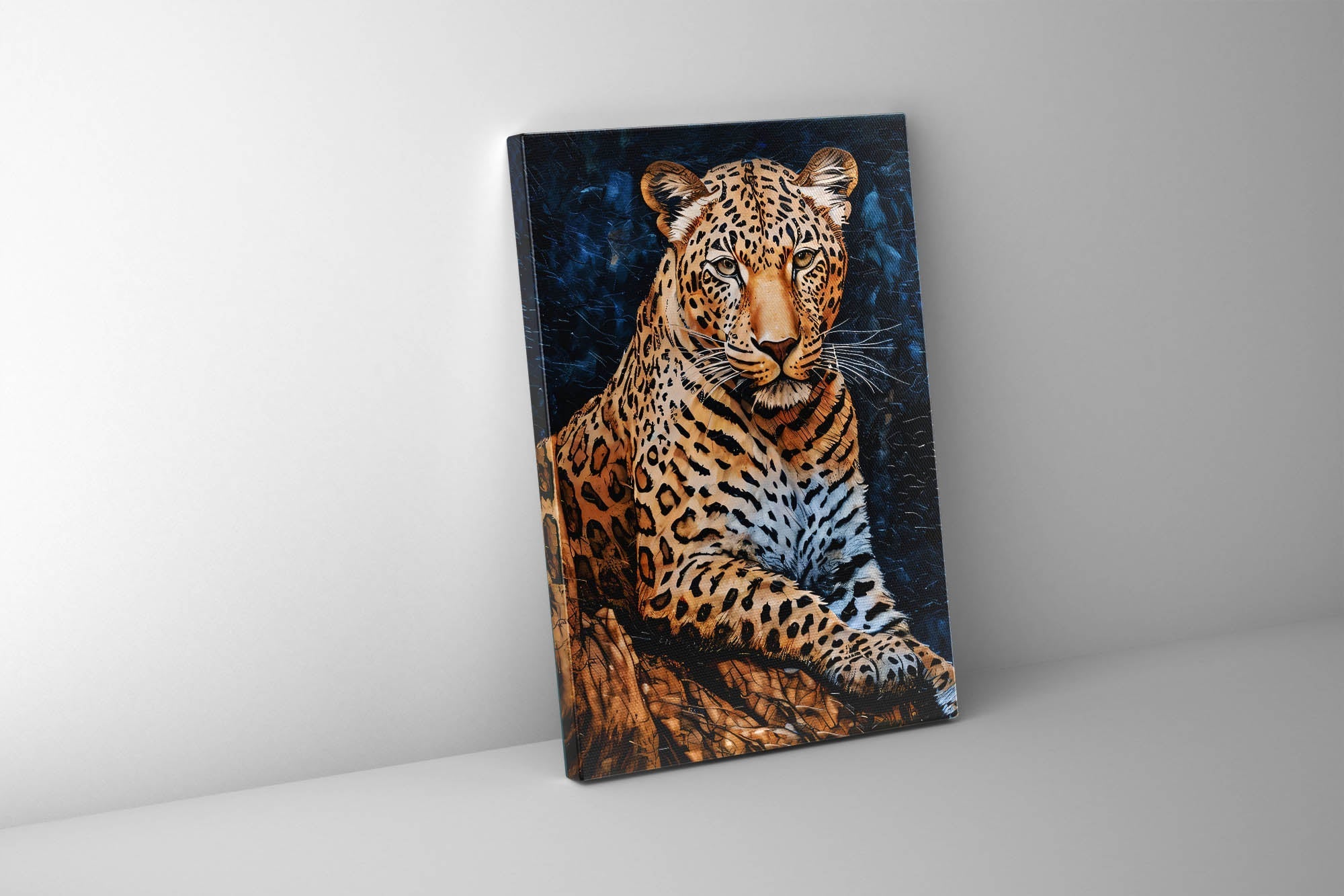 Leopard 36" x 48" Fine Art Canvas Print-Canvas Print-DECOROLALA