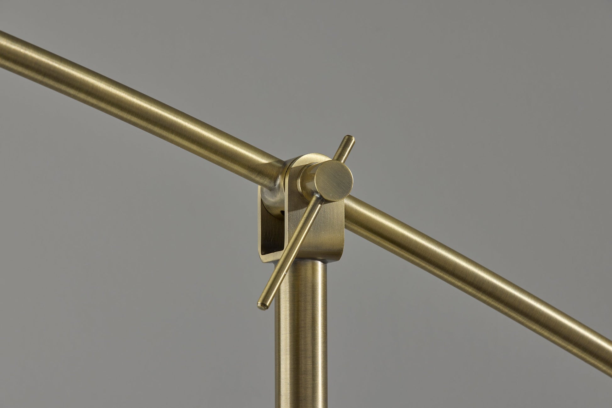 Leroy Arc Lamp - Brass Adjustable 66-87"-Lighting-DECOROLALA