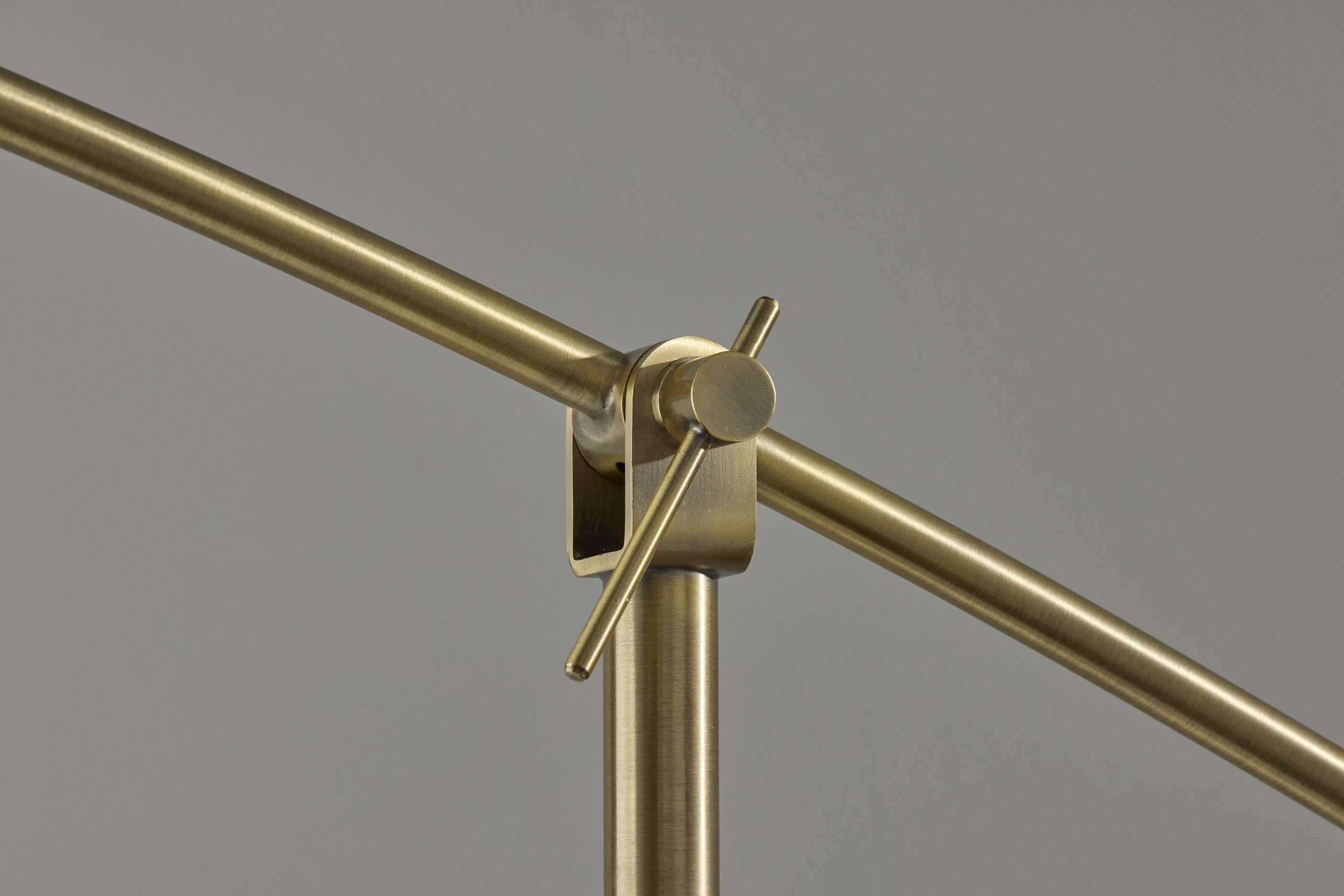Leroy Arc Lamp - Brass Adjustable 66-87"-Lighting-DECOROLALA