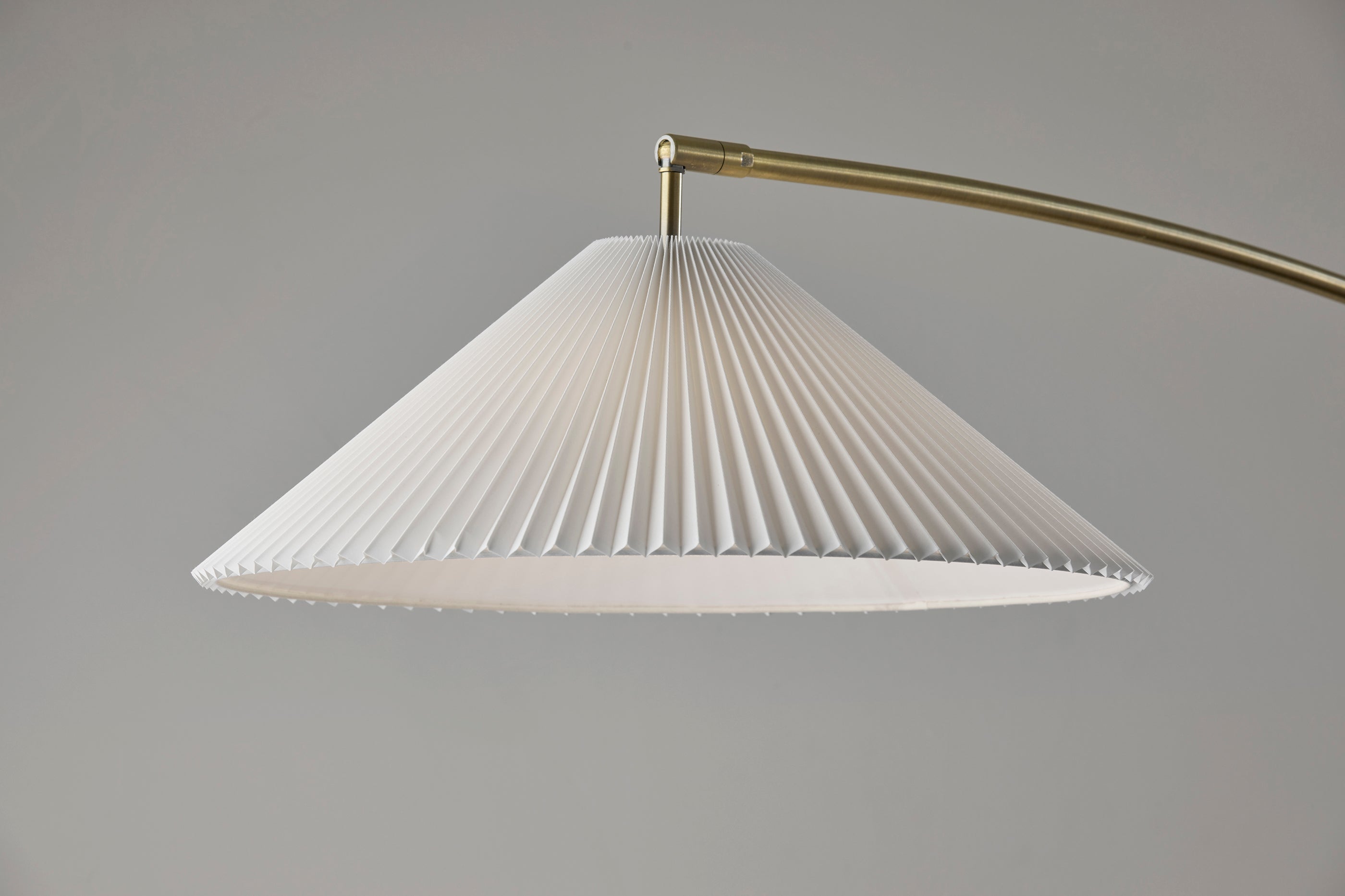 Leroy Arc Lamp - Brass Adjustable 66-87"-Lighting-DECOROLALA