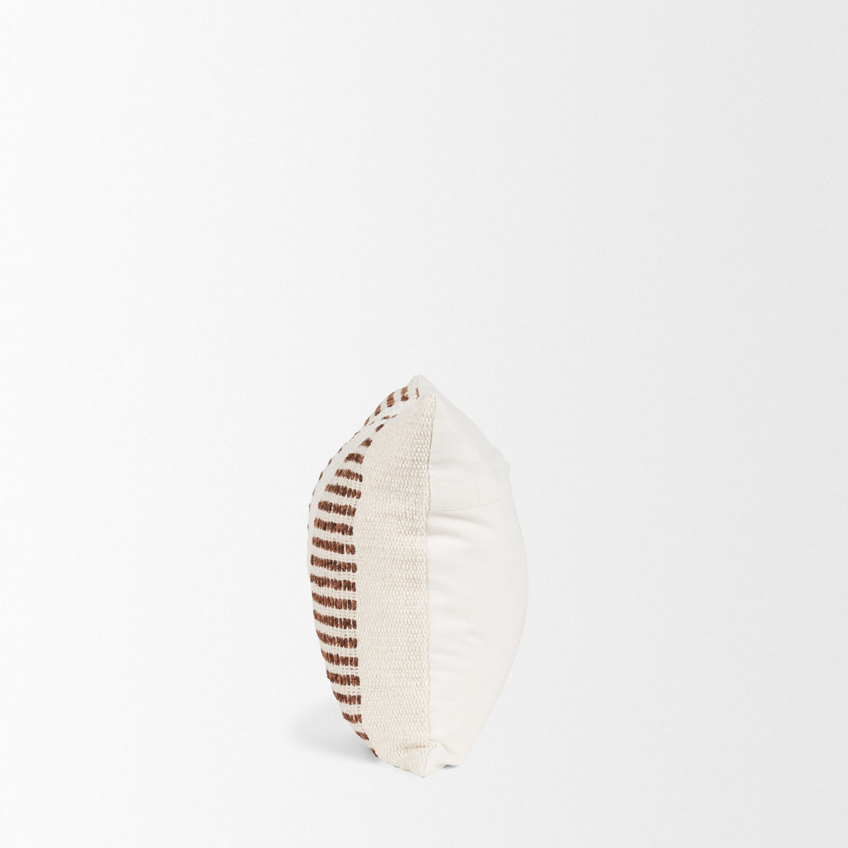 Levon Lumbar Plush Pillow Cover - Cream/Orange (min order qty 2)-Decorative Pillows-DECOROLALA