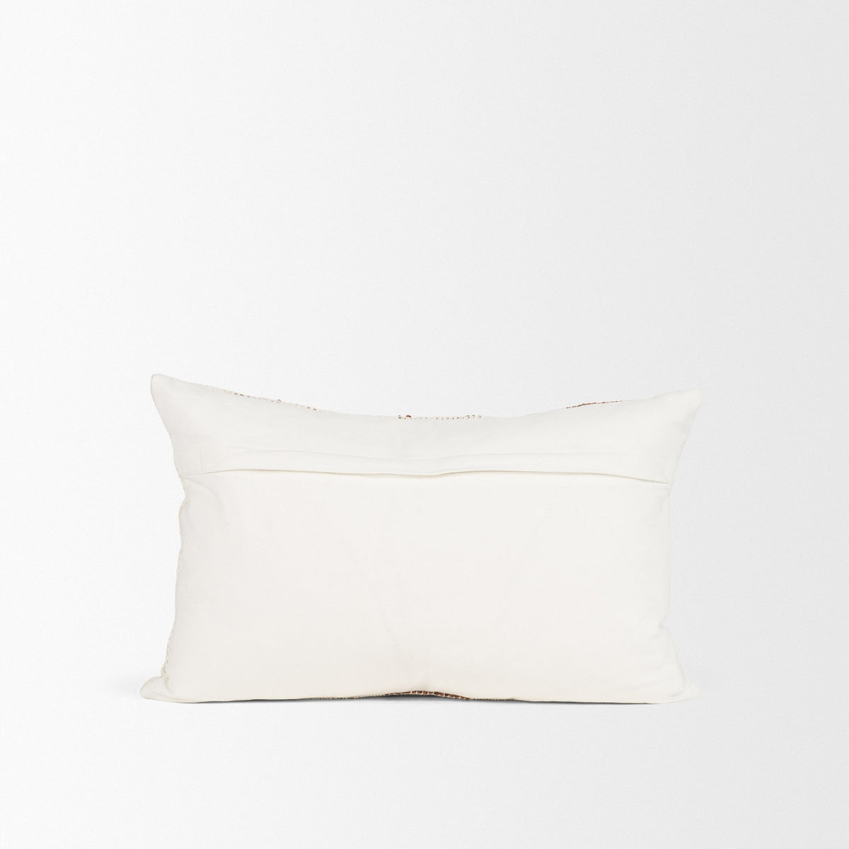 Levon Lumbar Pillow Cover Cream & Orange (min order qty 2)-Decorative Pillows-DECOROLALA