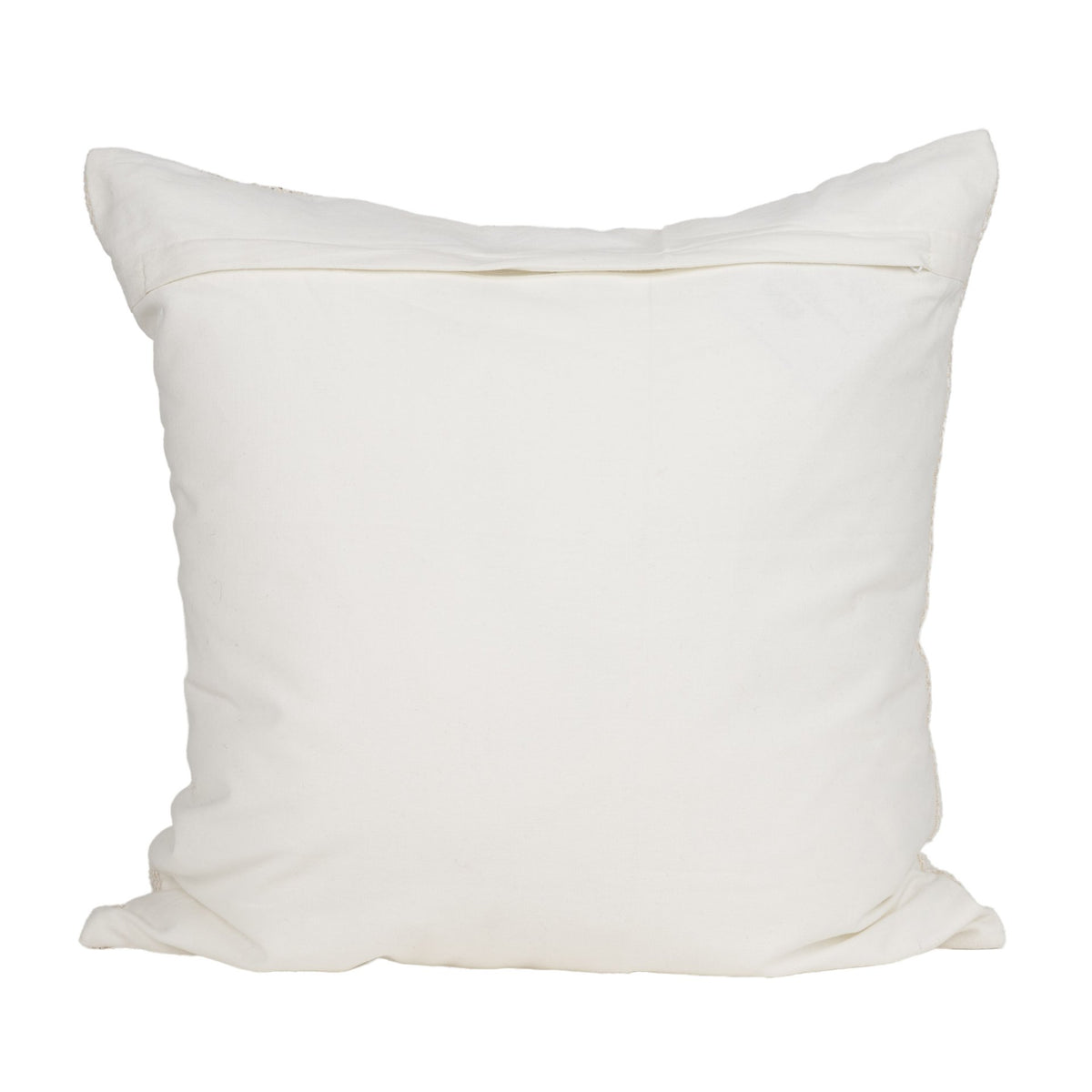 Levon Plush Cream & Orange Striped Pillow Cover (min order qty 2)-Decorative Pillows-DECOROLALA