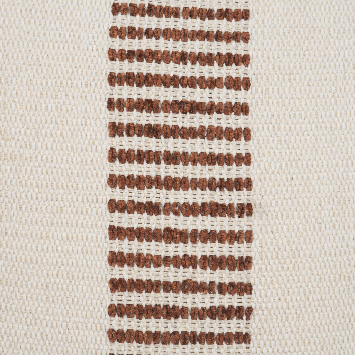 Levon Plush Pillow - Cream & Orange Stripes (min order qty 2)-Decorative Pillows-DECOROLALA