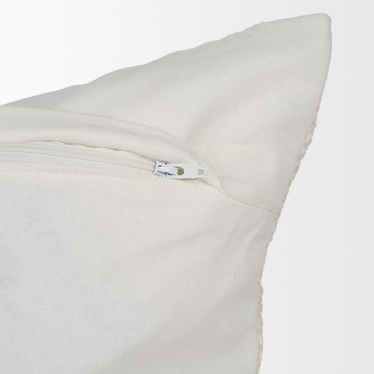 Levon Plush Pillow - Cream & Orange Stripes (min order qty 2)-Decorative Pillows-DECOROLALA