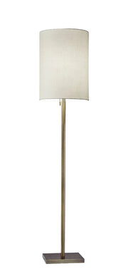 Liam Floor Lamp - Antique Brass Beige-Lighting-DECOROLALA