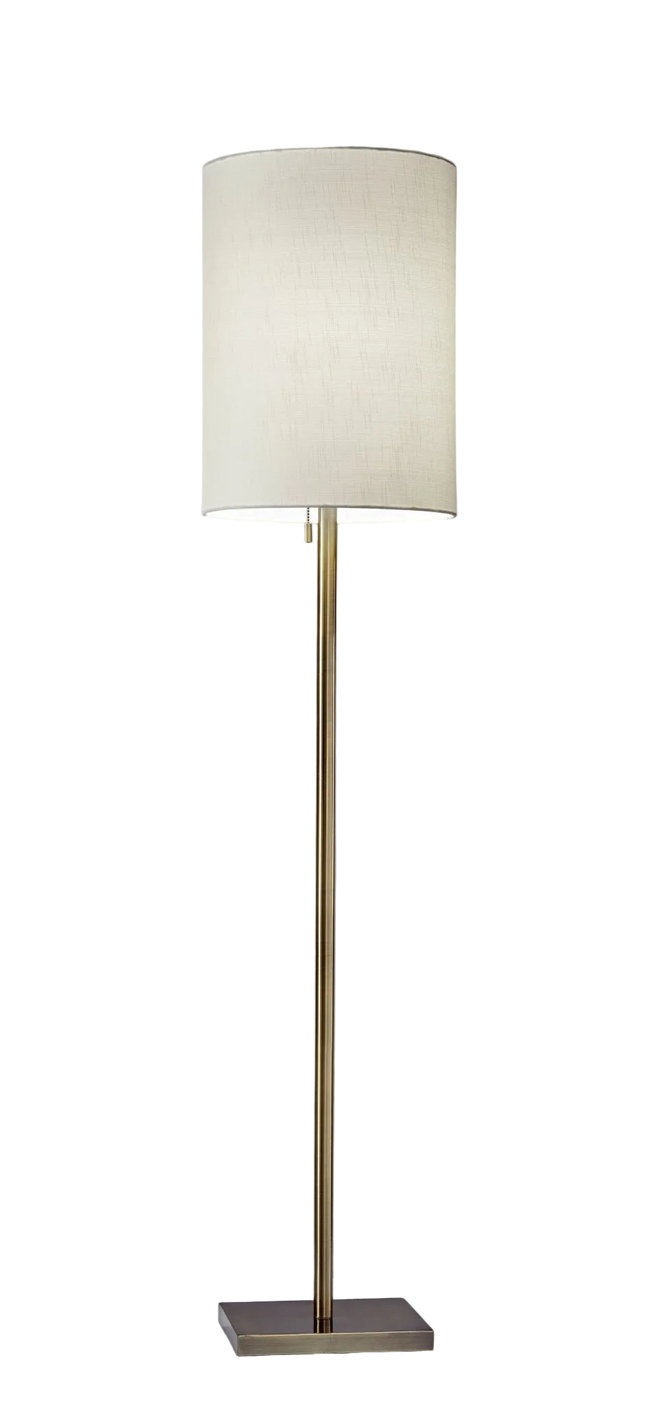 Liam Floor Lamp - Antique Brass Beige-Lighting-DECOROLALA
