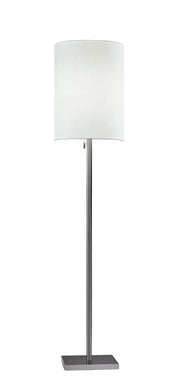 Liam Floor Lamp - Brushed Steel White-Lighting-DECOROLALA