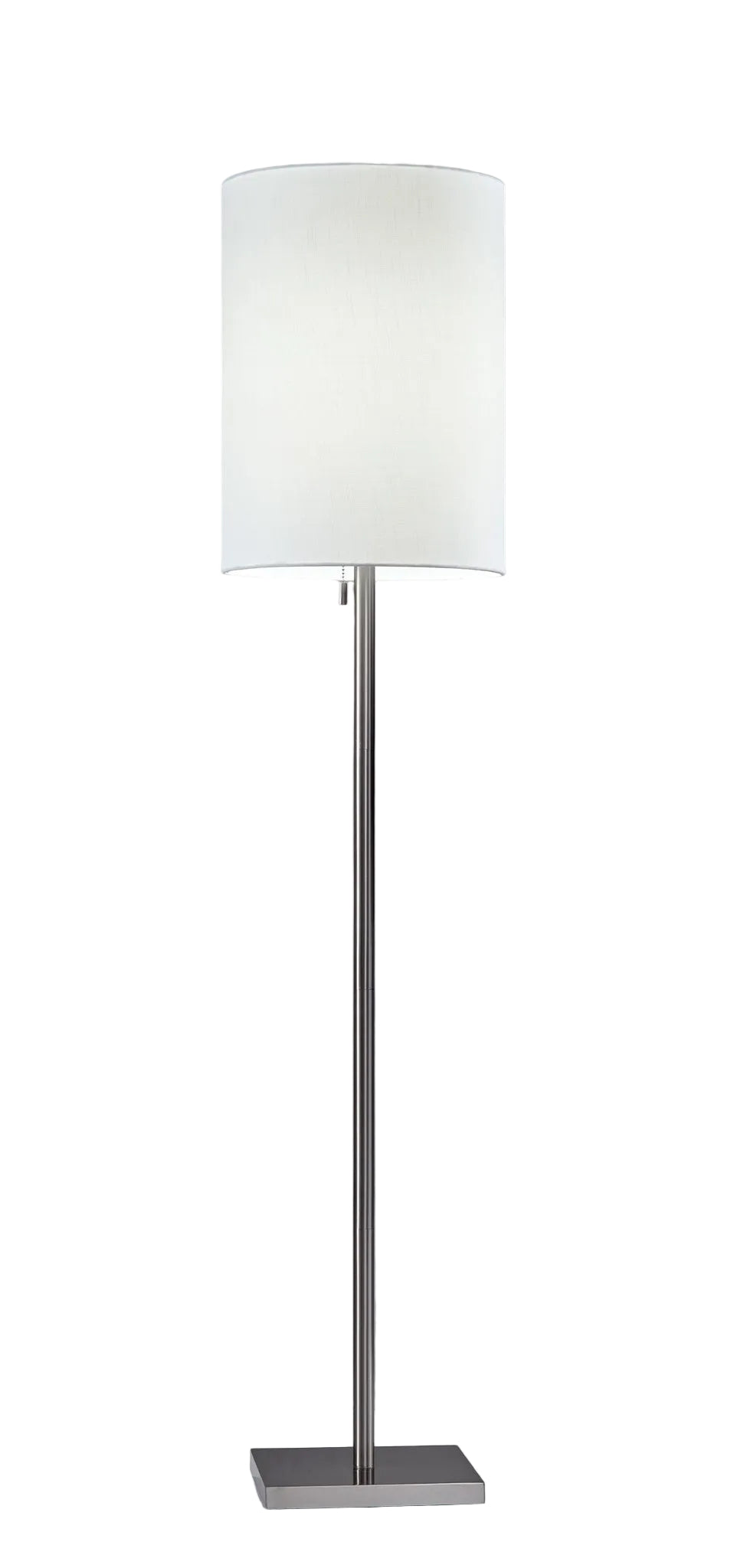 Liam Floor Lamp - Brushed Steel White-Lighting-DECOROLALA