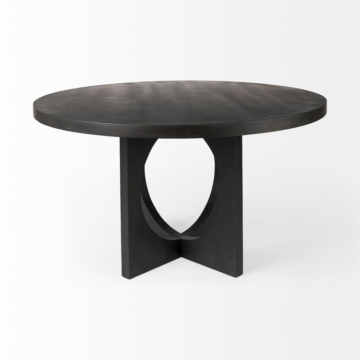 Liesl 54" Round Pedestal Dining Table | Modern | Wood | Seats 6-Dining Tables-DECOROLALA