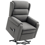 Lift Chair, Recliner for Elderly, Grey, Power Footrest, Remote Control-DECOROLALA