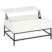 Lift Top Coffee Table with Hidden Storage - White 35.5"-Home Furnishings > Living Room Furniture > Coffee Tables-DECOROLALA