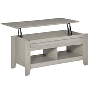 Lift Top Coffee Table with Storage - Light Grey 41"-Home Furnishings > Living Room Furniture > Coffee Tables-DECOROLALA