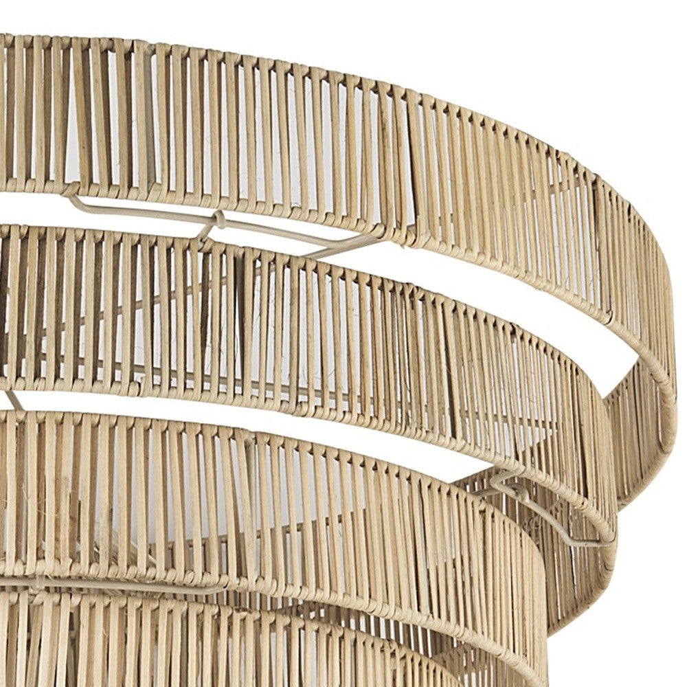 Light Brown Six Tier Hanging Chandelier-Chandeliers-DECOROLALA