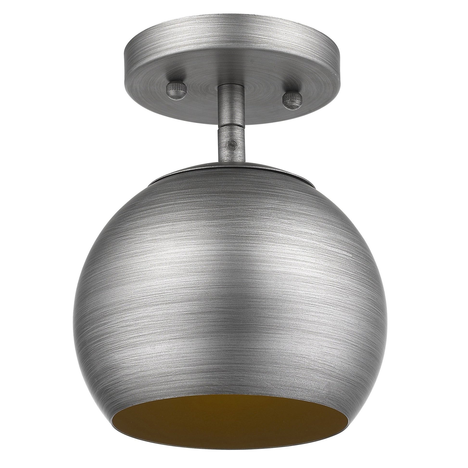 Light Gray and Gold Hanging Dome Light-Chandeliers-DECOROLALA