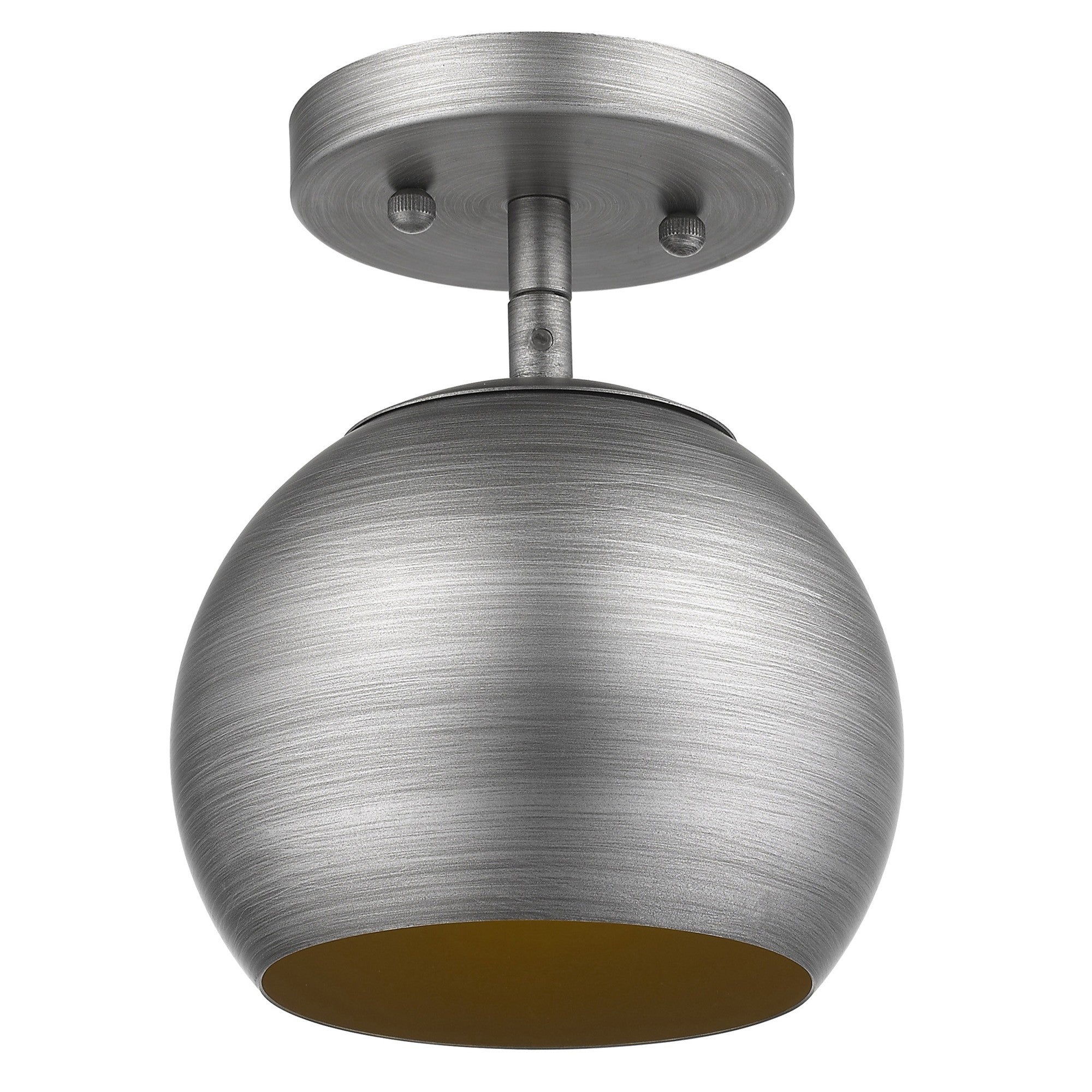 Light Gray and Gold Hanging Dome Light-Chandeliers-DECOROLALA