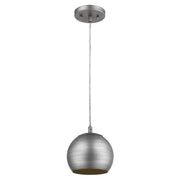 Light Gray and Gold Hanging Dome Light-Chandeliers-DECOROLALA