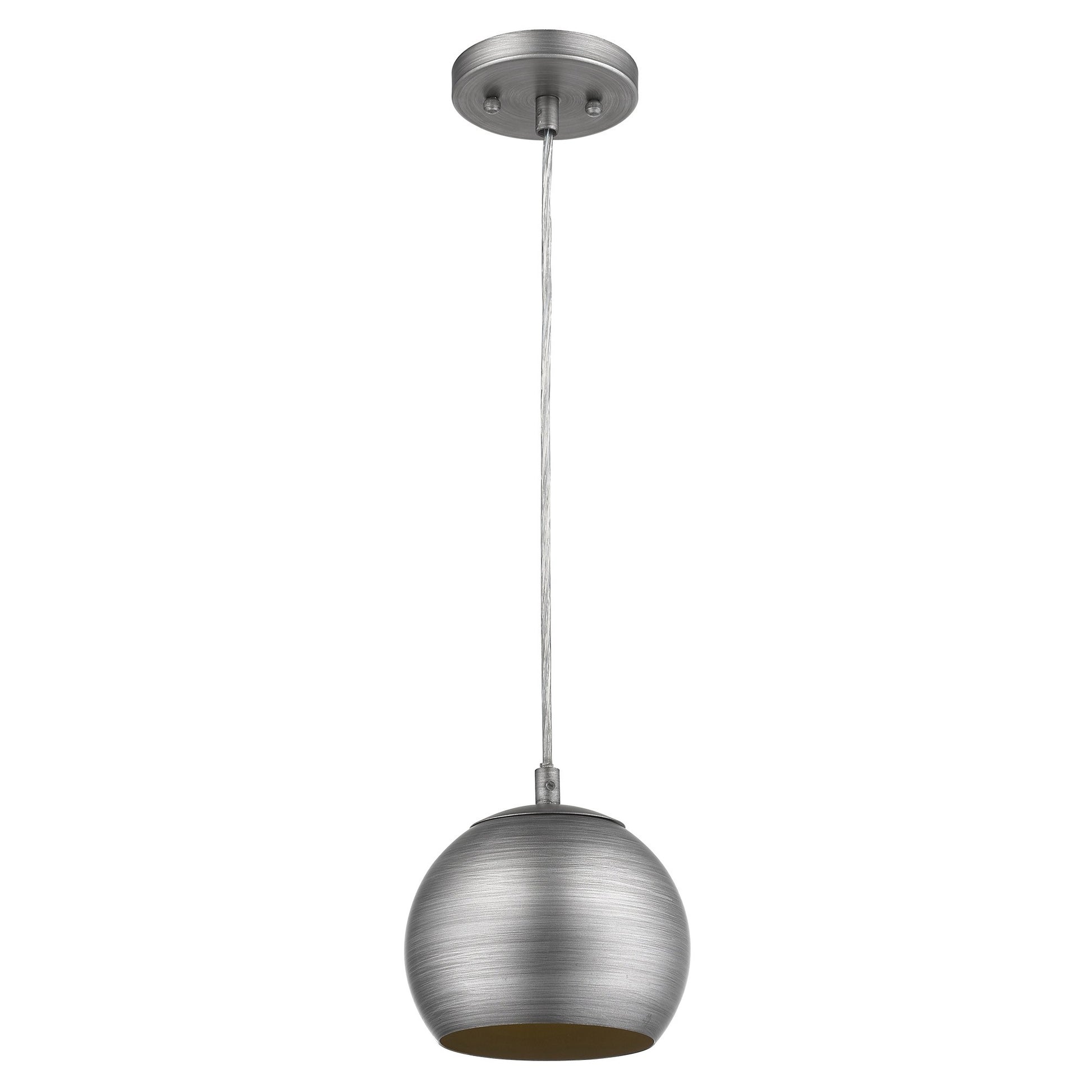 Light Gray and Gold Hanging Dome Light-Chandeliers-DECOROLALA