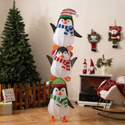Lighted Penguins Decoration with Warm White Lights and Cute Hats-Christmas Decorations & Accessories-DECOROLALA