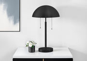 Lighting - 20"H Table Lamp Black Metal / Metal Shade-Table-DECOROLALA