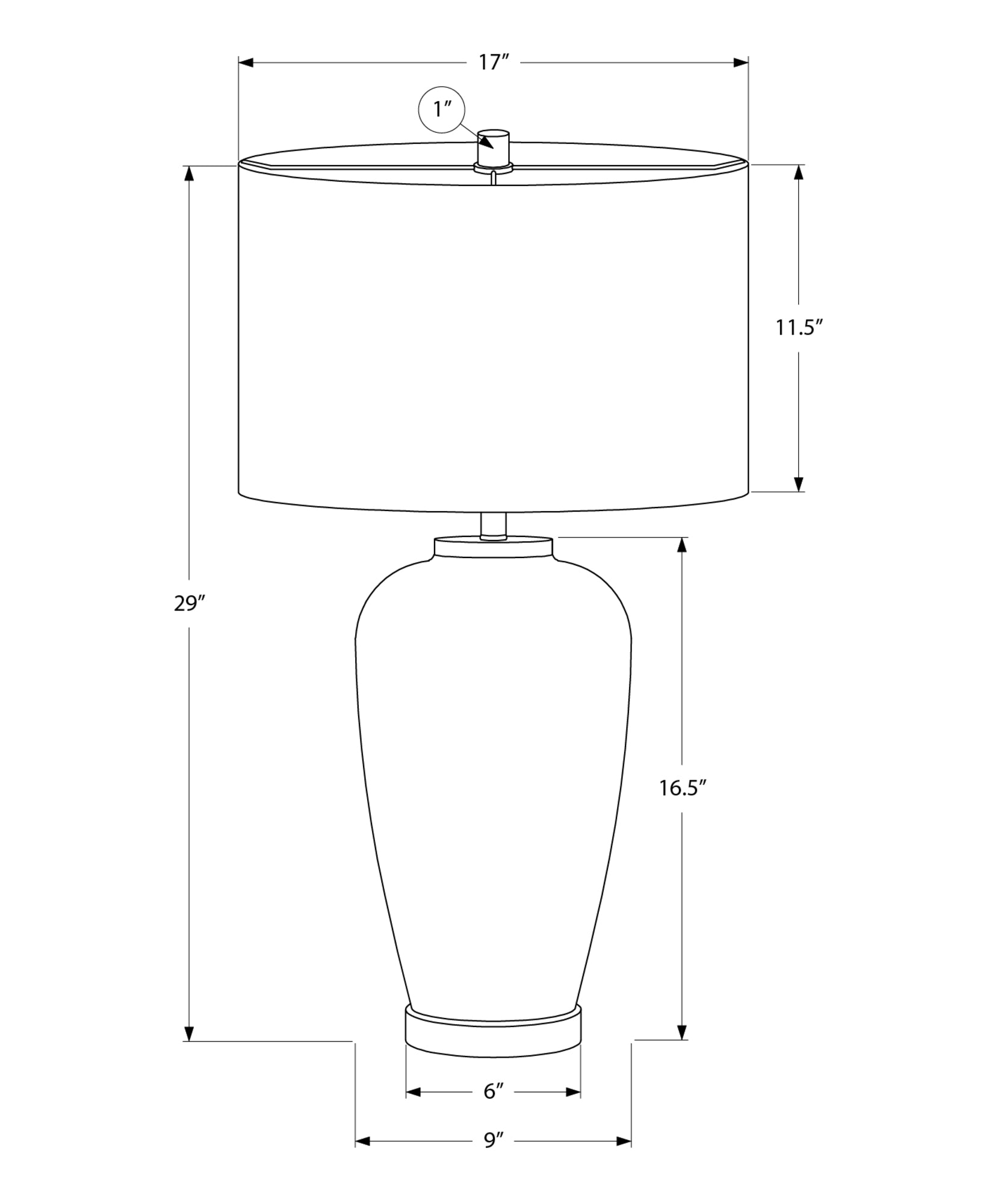 Lighting - 29"H Table Lamp Green Ceramic / Ivory Shade-Table-DECOROLALA