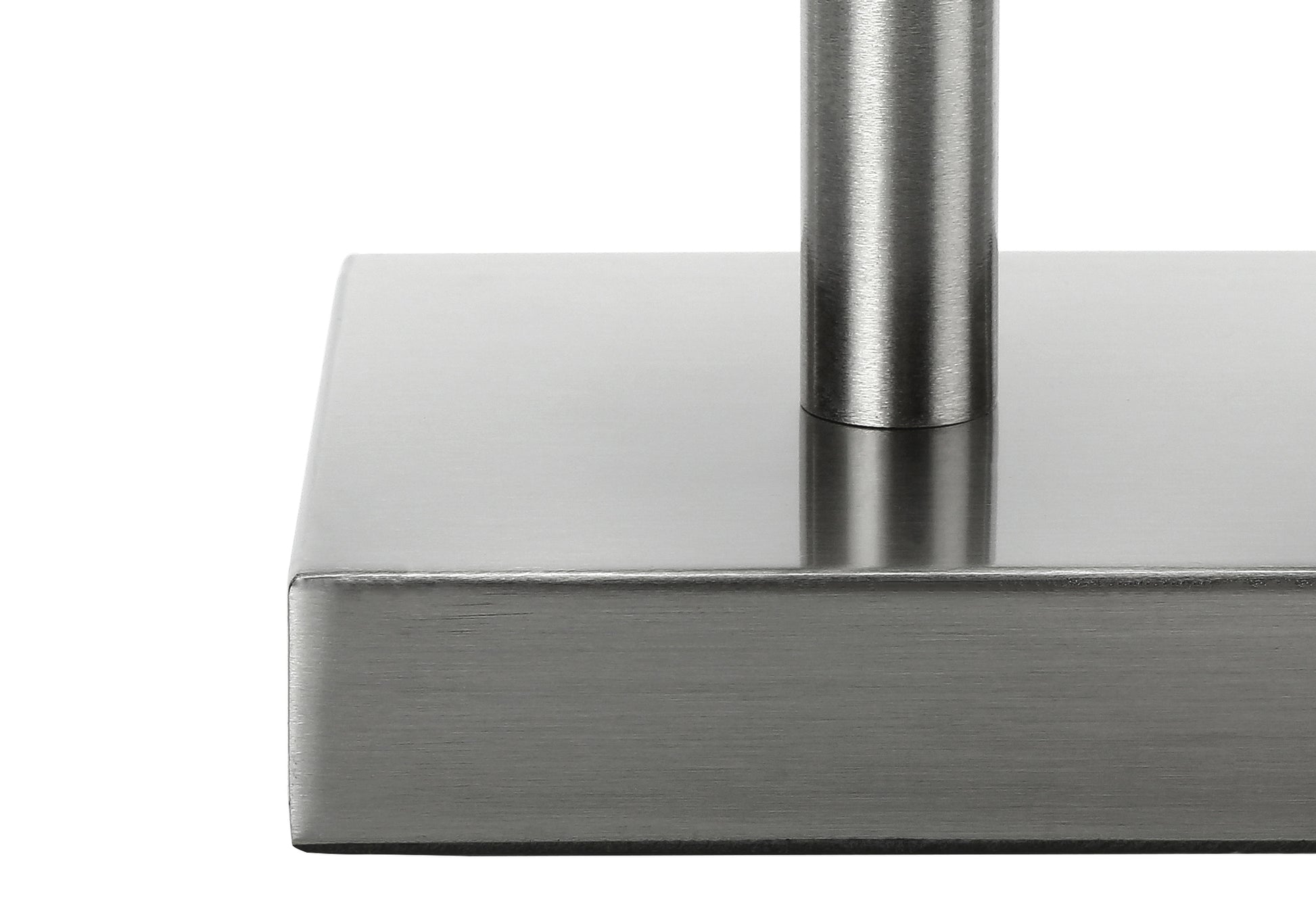 Lighting - 2pcs / 17"H Table Lamp Nickel Metal/Ivory/Usb-Table-DECOROLALA