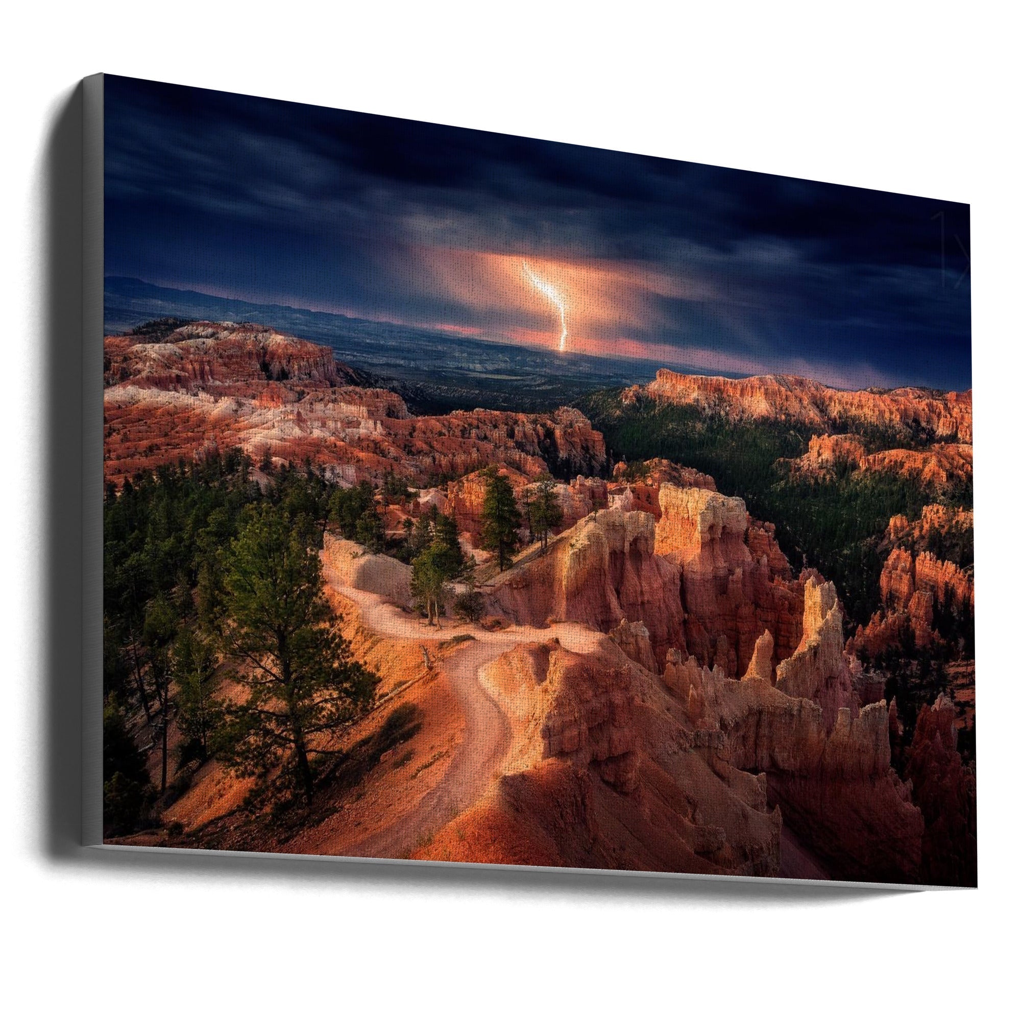 Lightning over Bryce Canyon by Stefan Mitterwallner-Canvas Print-DECOROLALA