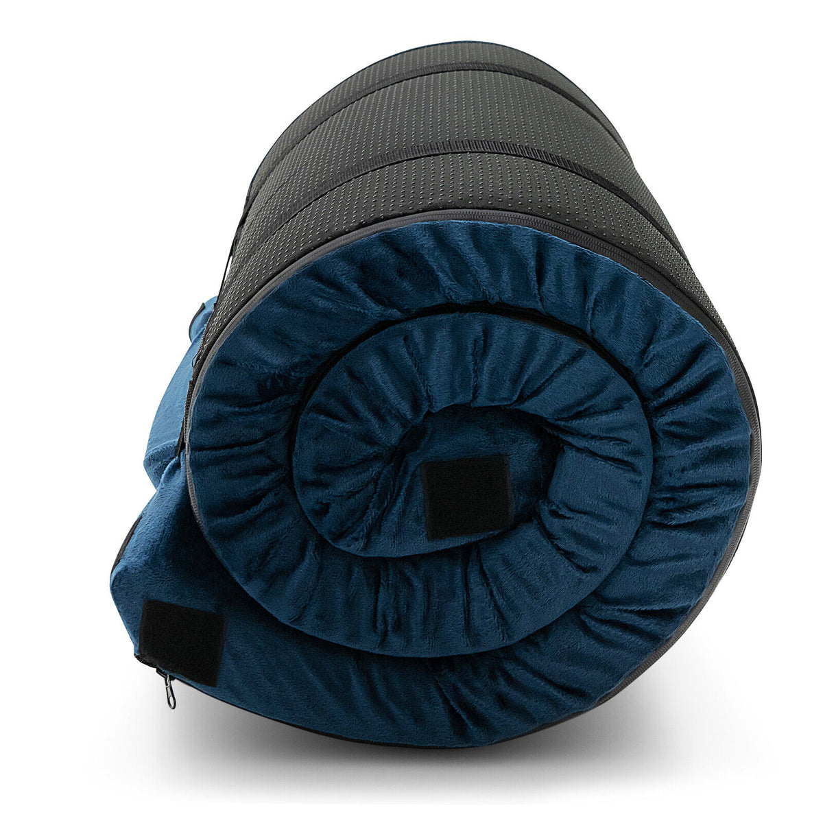 Lightweight Portable Memory Camping Mattress with Carrying Bag-Navy-Air Mattresses & Sleeping Bags-DECOROLALA