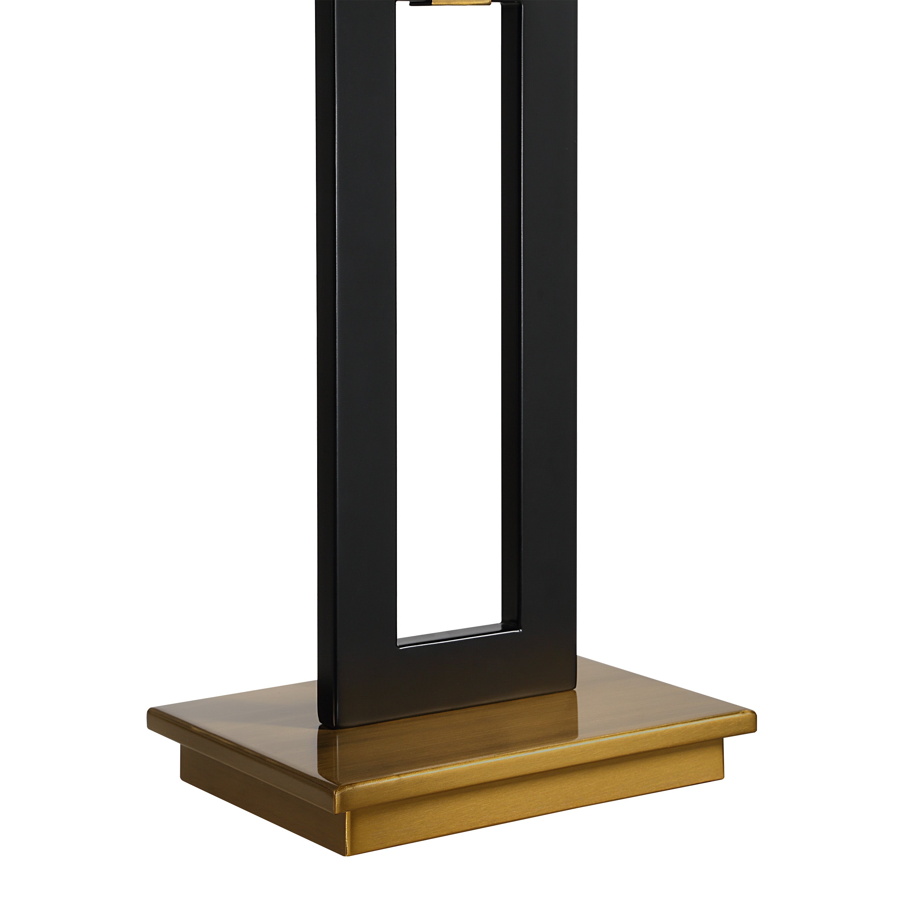 Lila 31" Table Lamp, Matte Black with Gold Accents-Table Lamp-DECOROLALA