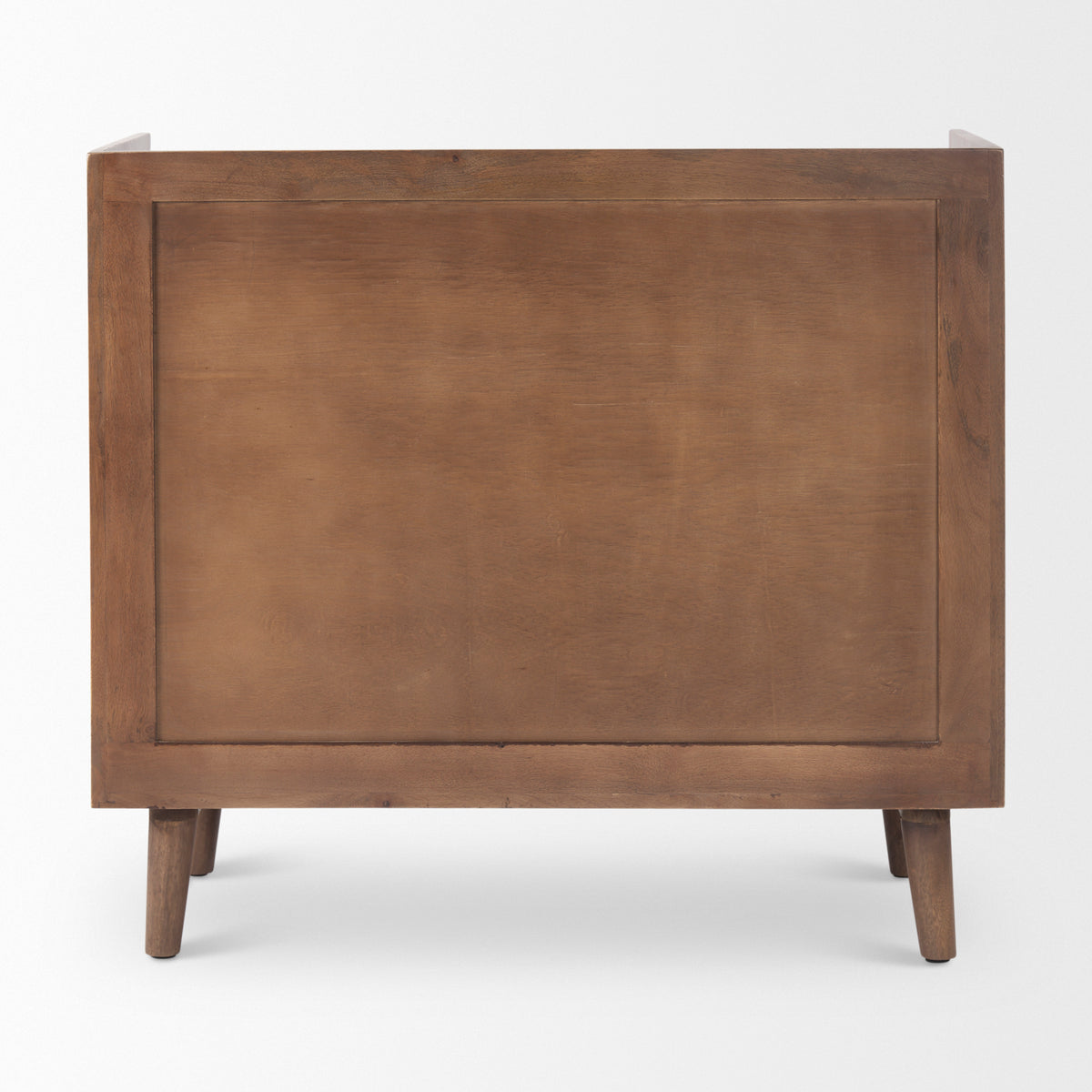 Lillie 2 Door Tray Top Accent Cabinet - Medium Brown Wood-Accent Cabinets & Chests-DECOROLALA