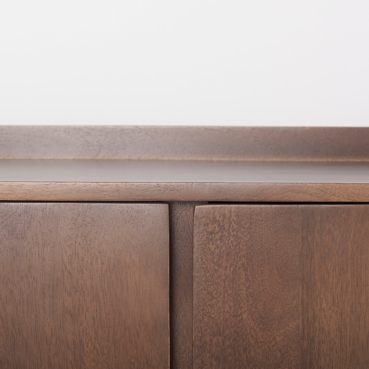 Lillie Medium Brown Wood 4 Door Tray Top Sideboard-Sideboards & Buffets-DECOROLALA