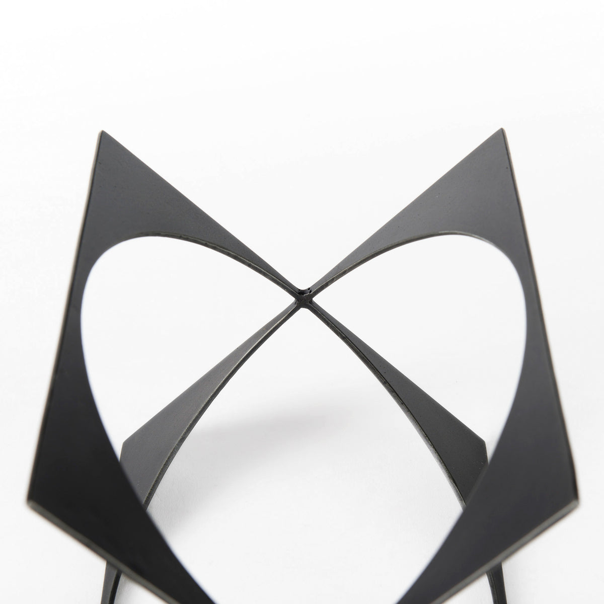 Lima Gunmetal Iron Large Geometric Decorative Object-Objects-DECOROLALA