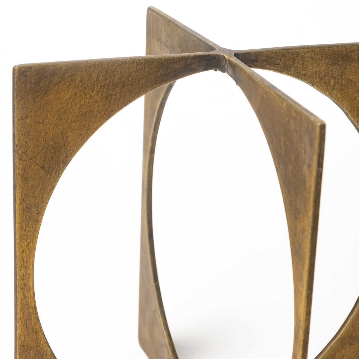 Lima I Small Gold Geometric Metal Decorative Object-Objects-DECOROLALA