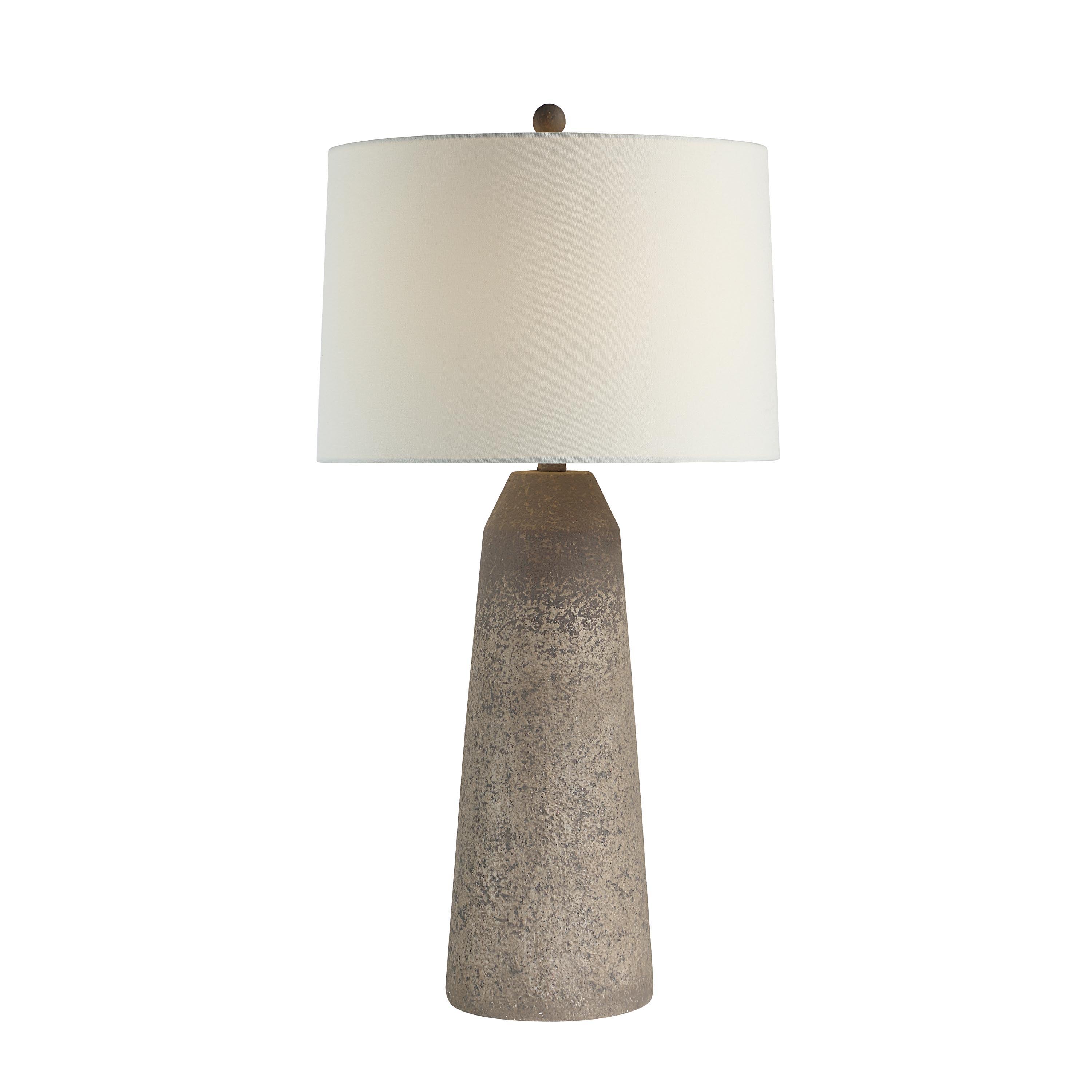 Limon 32.5" Table Lamp with Linen Shade, Cream-Table Lamp-DECOROLALA