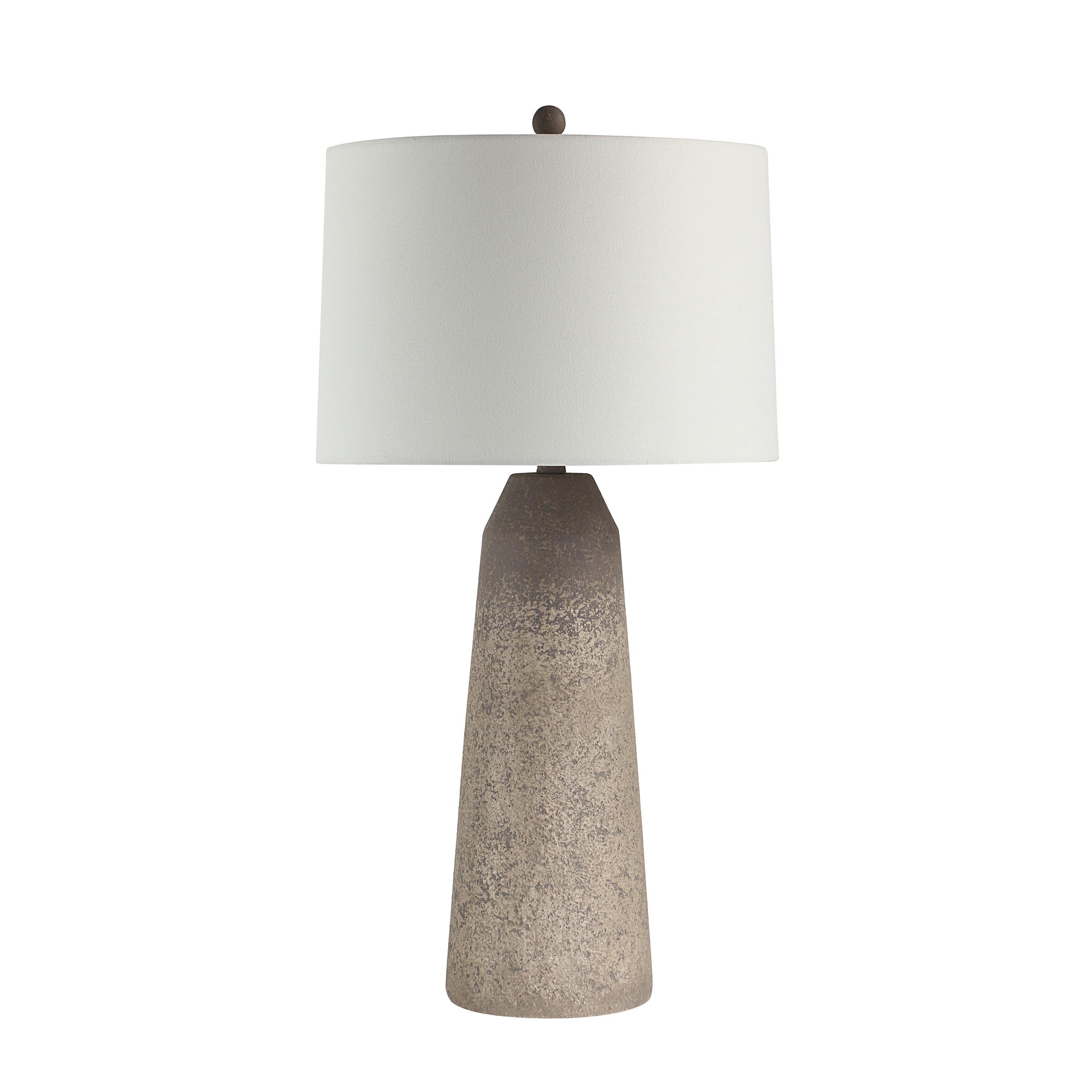 Limon 32.5" Table Lamp with Linen Shade, Cream-Table Lamp-DECOROLALA