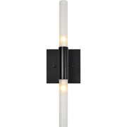 Lina 17" Length Wall Sconce, Matte Black-Wall Sconce-DECOROLALA