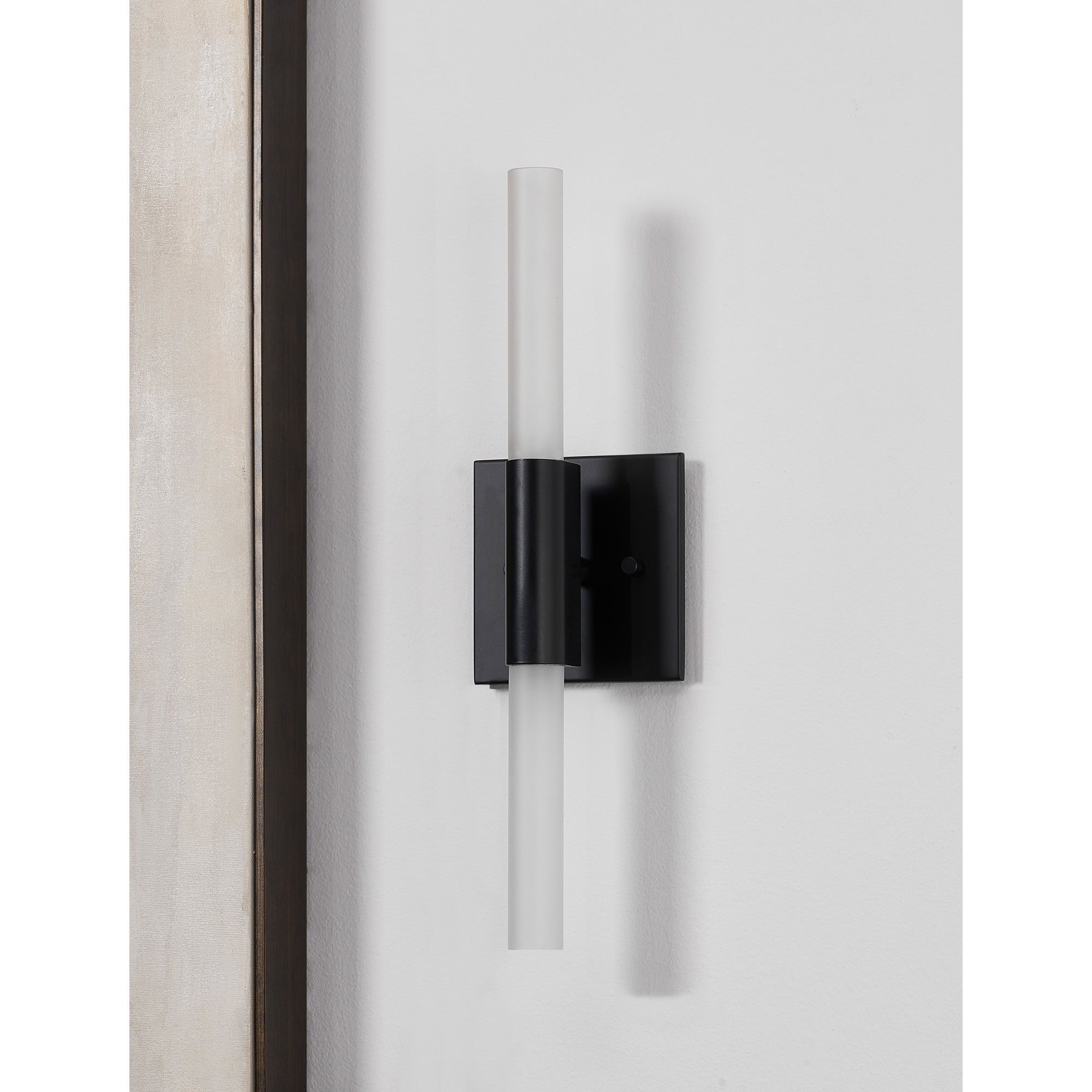 Lina 17" Wall Sconce, Matte Black-Wall Sconce-DECOROLALA