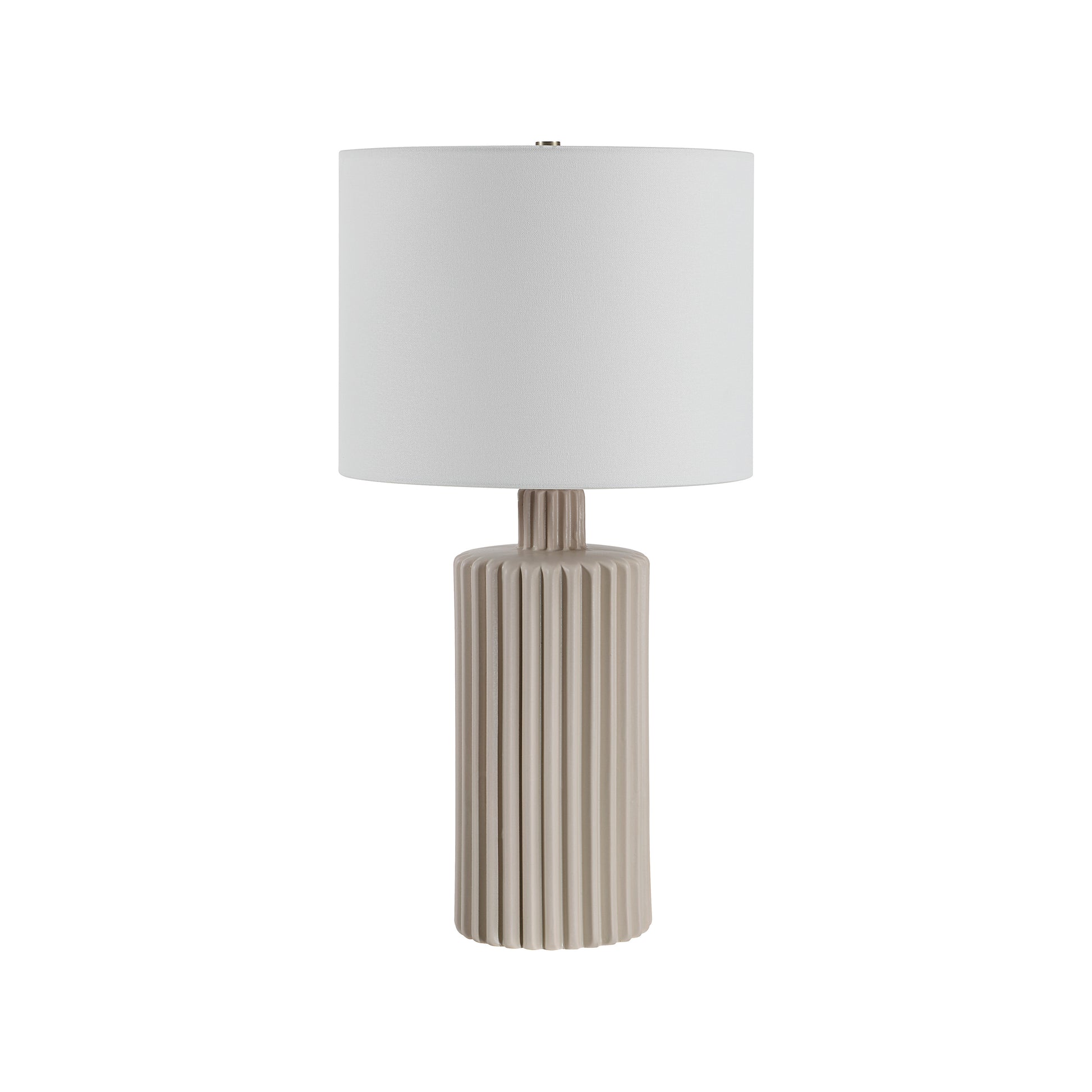 Lina Ceramic Table Lamp 24.75" Beige Dimmable-Table Lamp-DECOROLALA