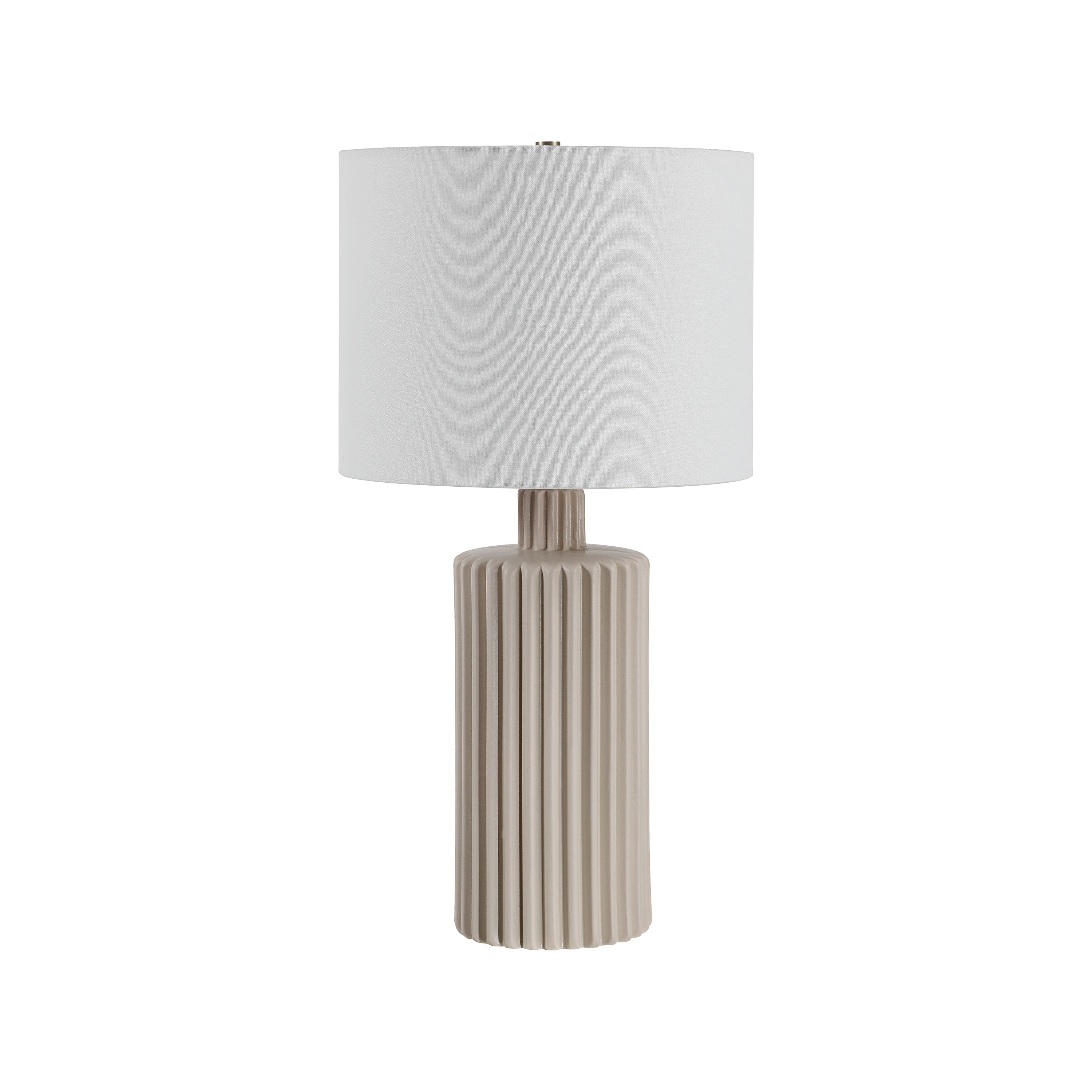 Lina Ceramic Table Lamp 24.75" Beige Dimmable-Table Lamp-DECOROLALA