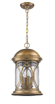 Lincoln 4-Light Antique Brass Hanging Light-Outdoor Lighting-DECOROLALA