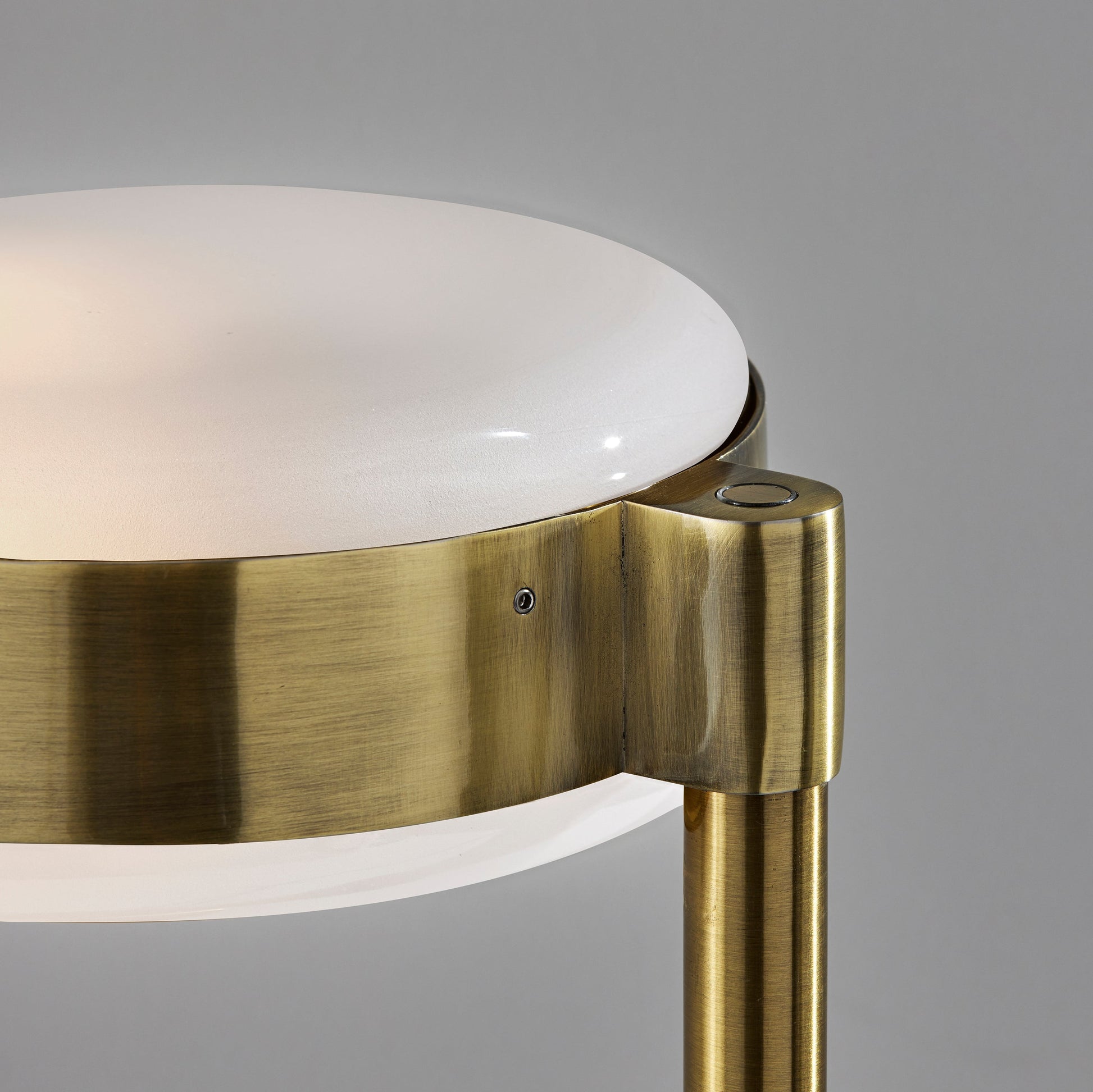 Linis Floor Lamp - Brass Adjustable 45-66"-Lighting-DECOROLALA