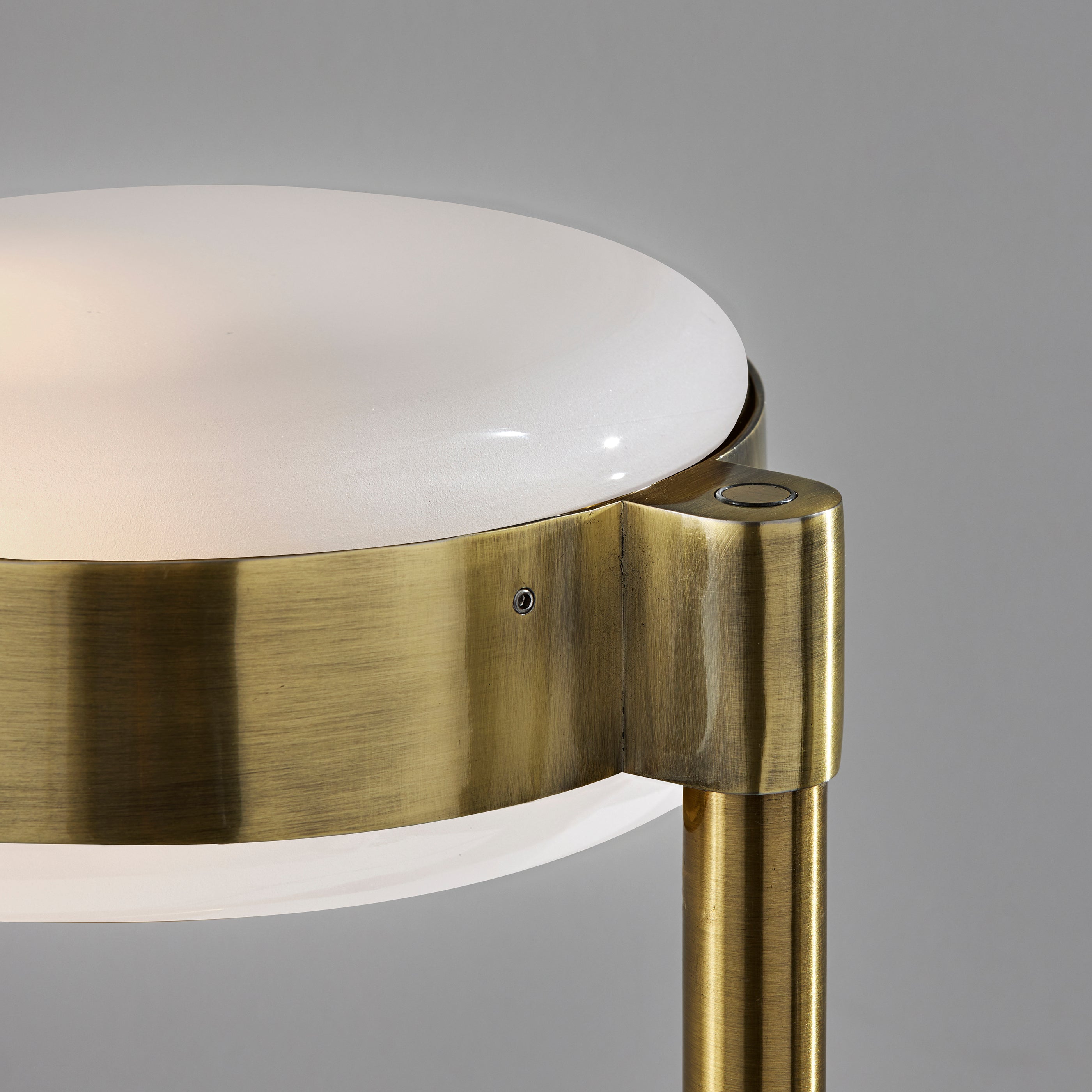 Linis Floor Lamp - Brass Adjustable 45-66"-Lighting-DECOROLALA