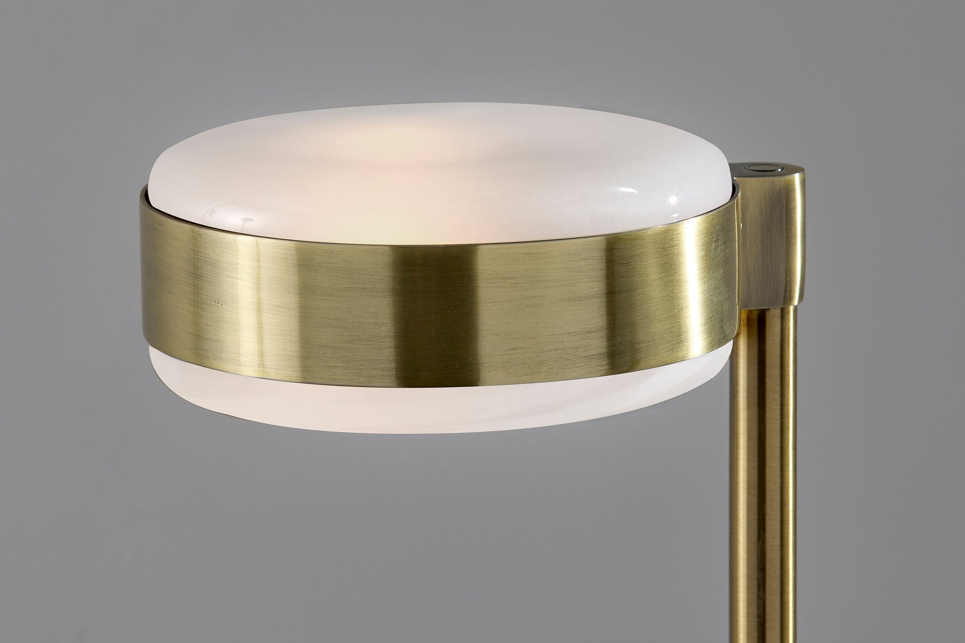 Linis Floor Lamp - Brass Adjustable 45-66"-Lighting-DECOROLALA