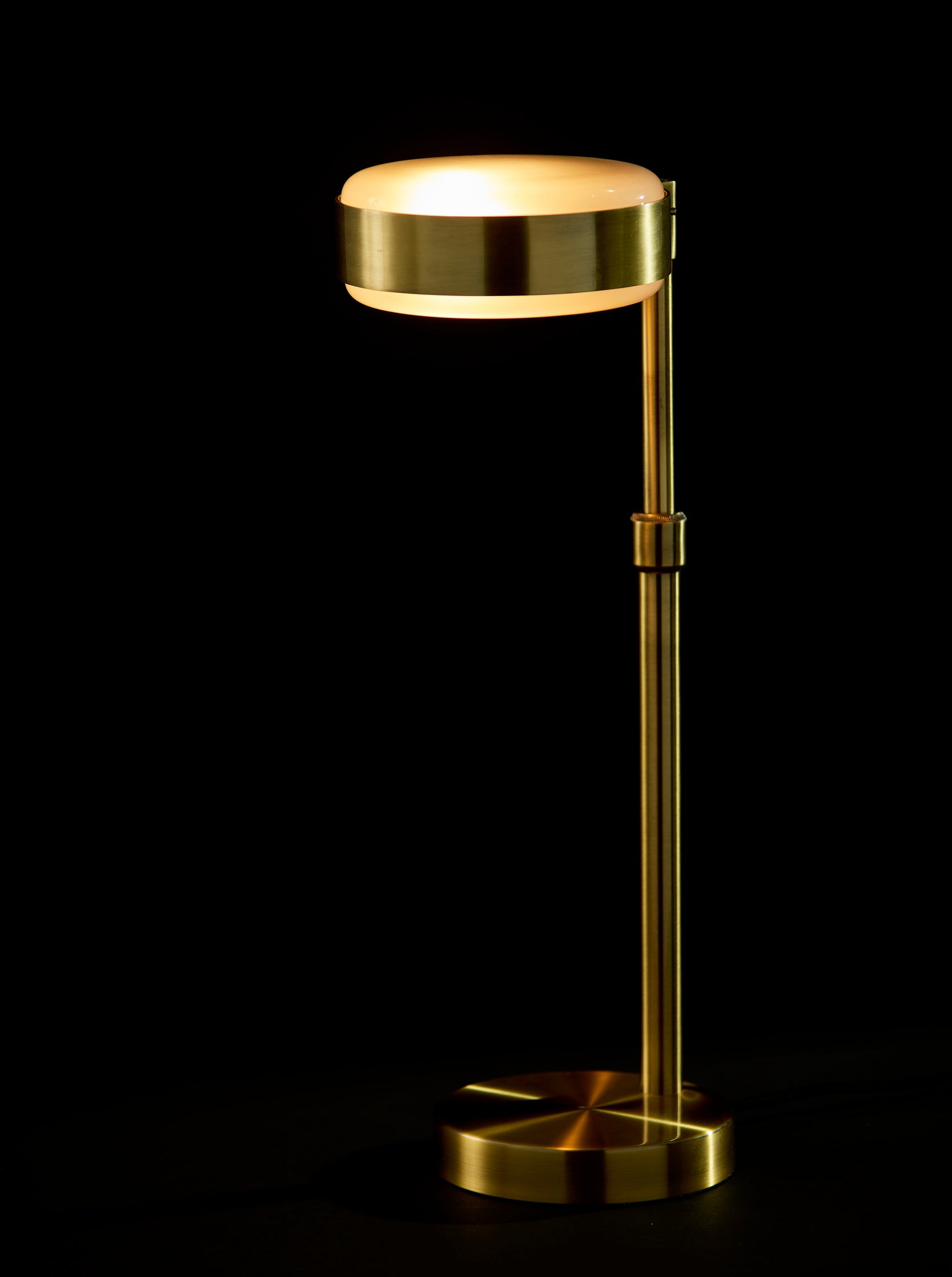 Linis Table Lamp - Antique Brass Adjustable 17-24"-Lighting-DECOROLALA