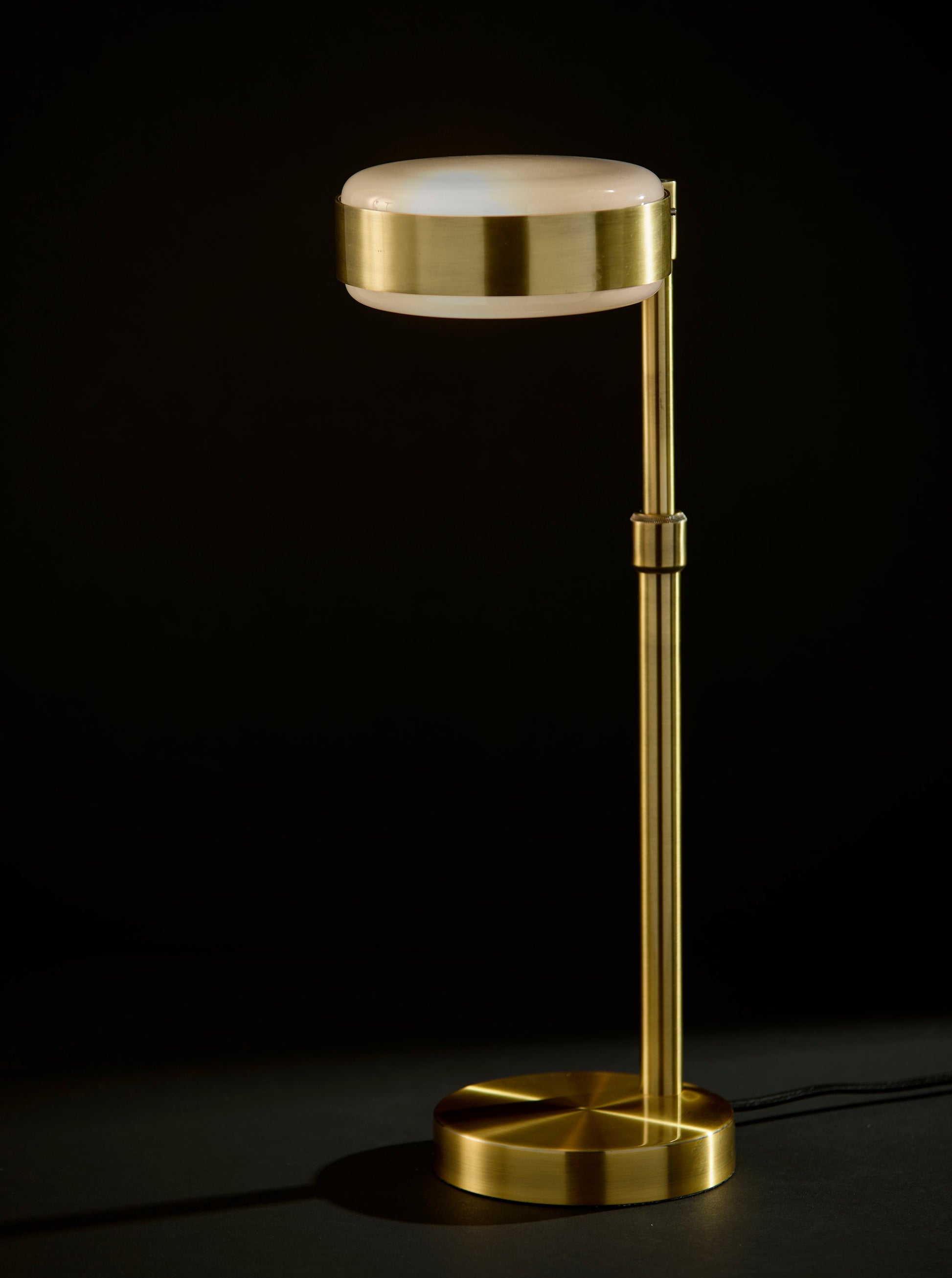 Linis Table Lamp - Antique Brass Adjustable 17-24"-Lighting-DECOROLALA