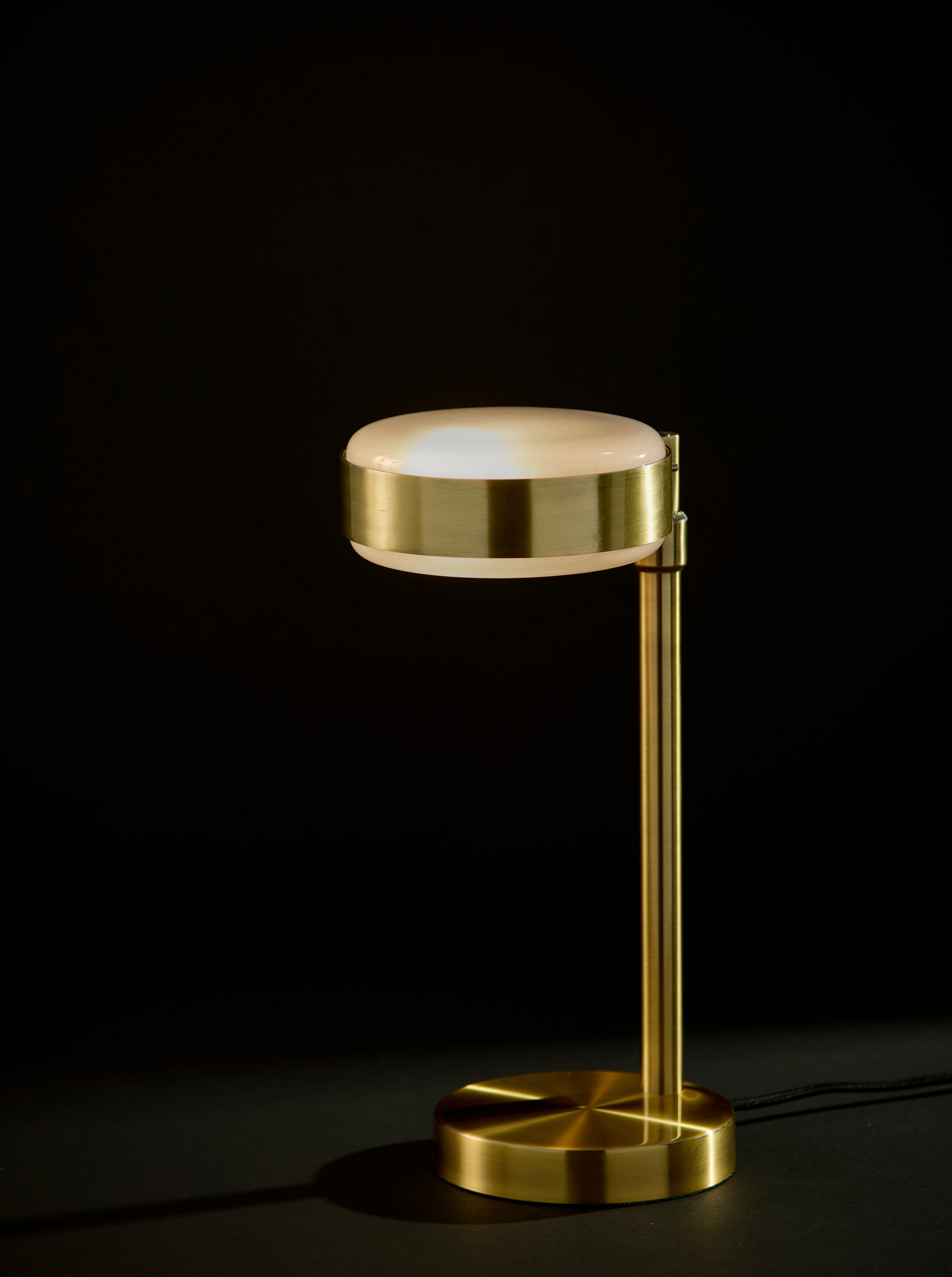 Linis Table Lamp - Antique Brass Adjustable 17-24"-Lighting-DECOROLALA