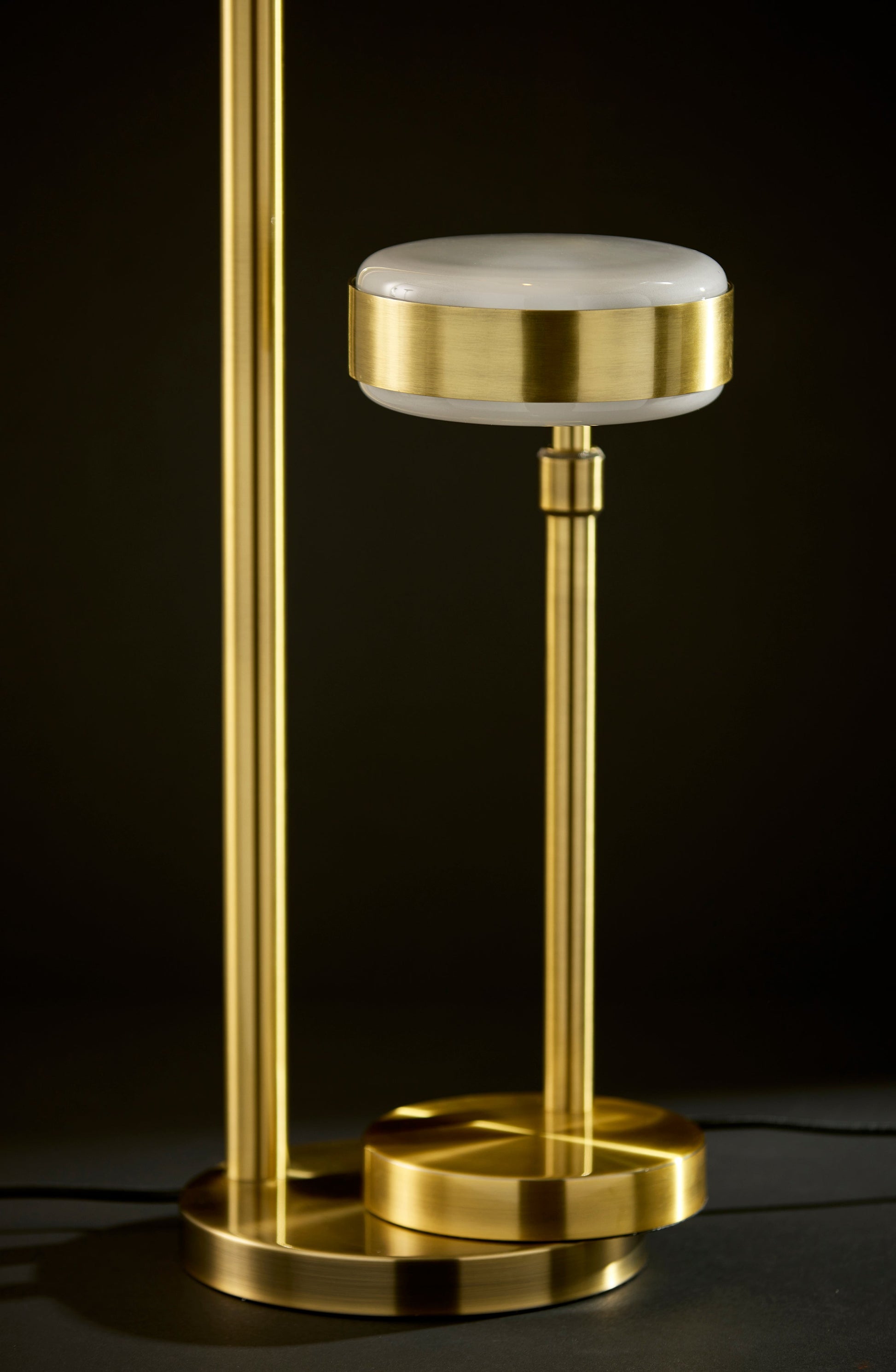 Linis Table Lamp - Antique Brass Adjustable 17-24"-Lighting-DECOROLALA