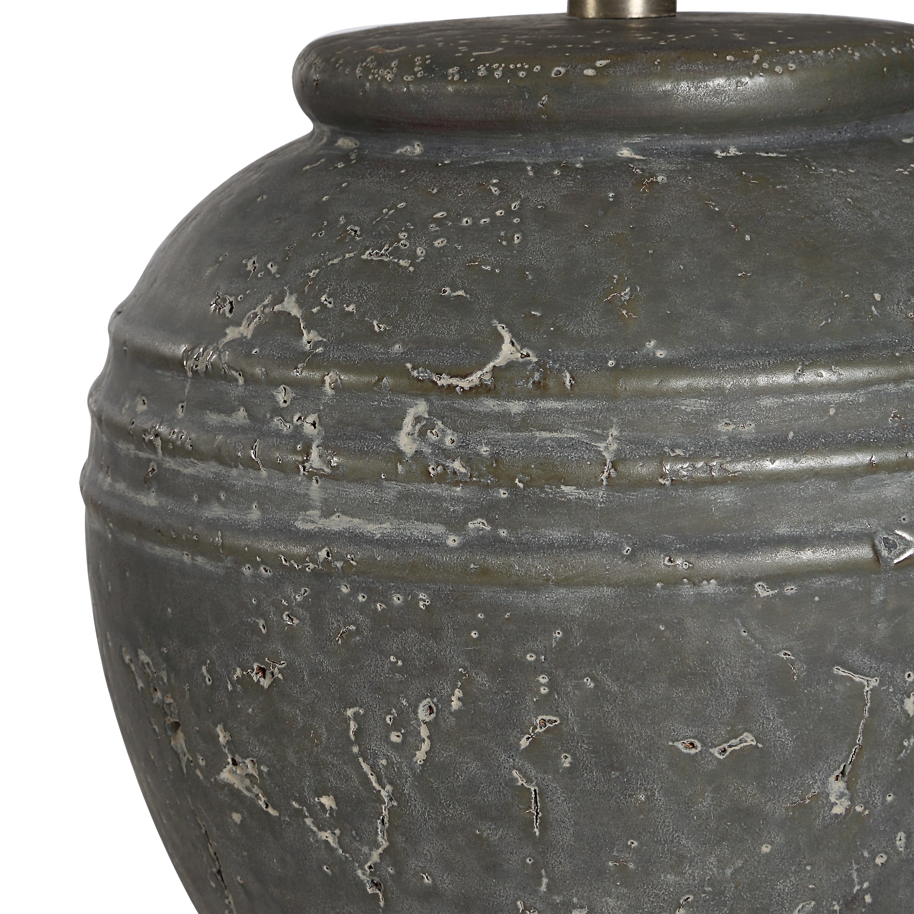 Lino 21" Table Lamp - Ceramic Base, Green-Table Lamp-DECOROLALA